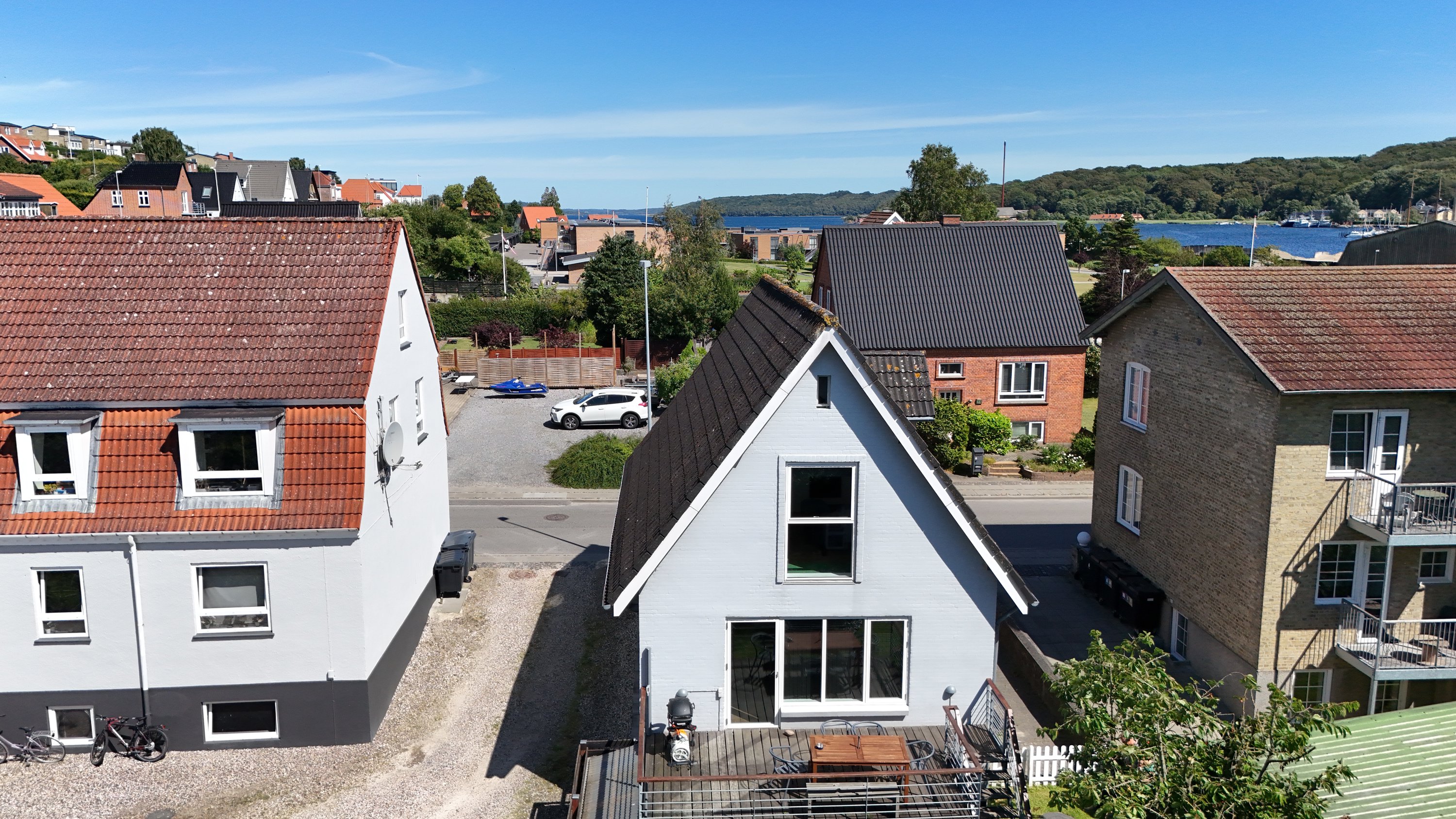 Fremhævet dronefoto billede i fuldskærmstilstand. Billede af Horsøvej 15, 9500 Hobro