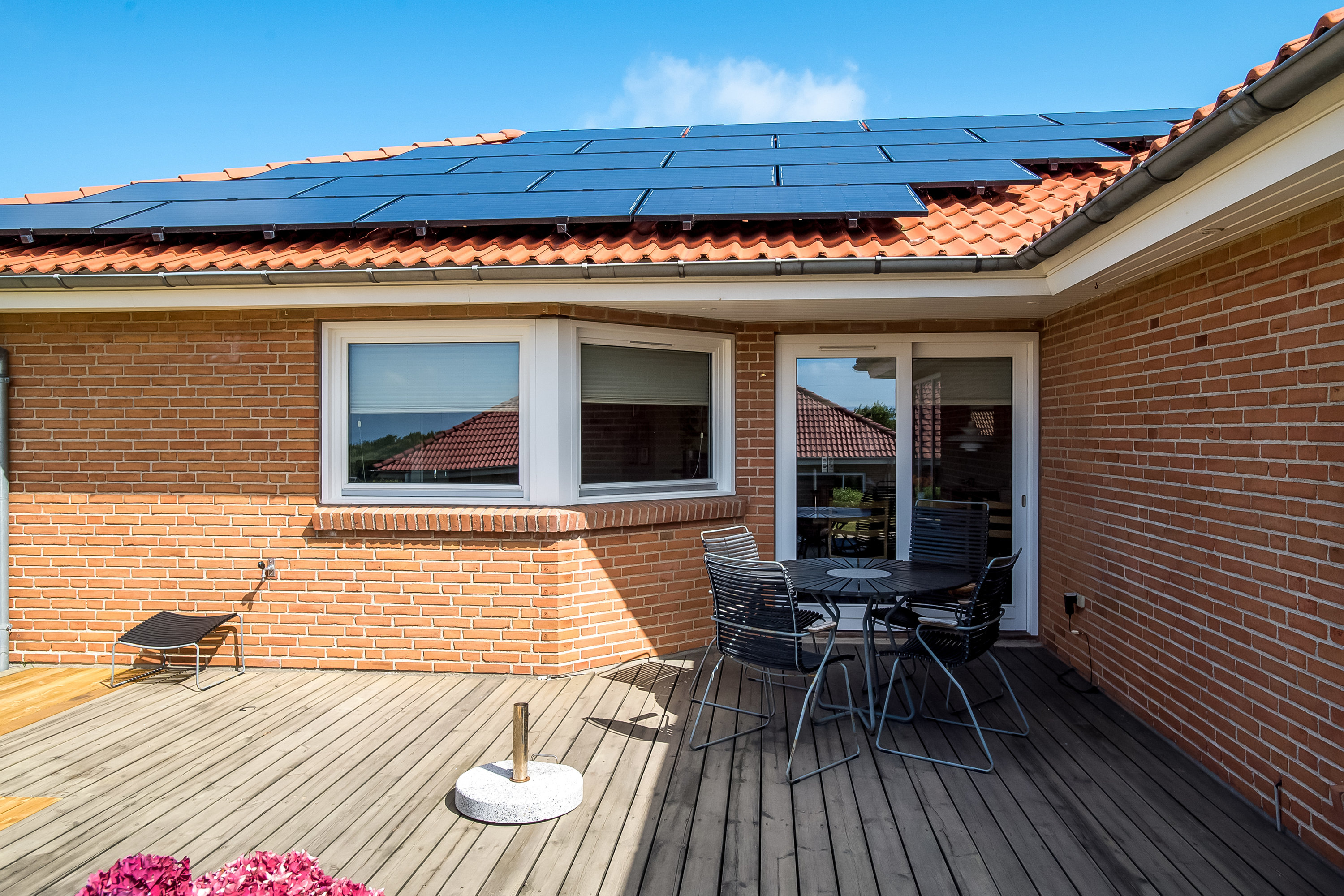 Fremhævet terrasse billede i fuldskærmstilstand. Billede af Mimersvej 65, Nørlem, 7620 Lemvig