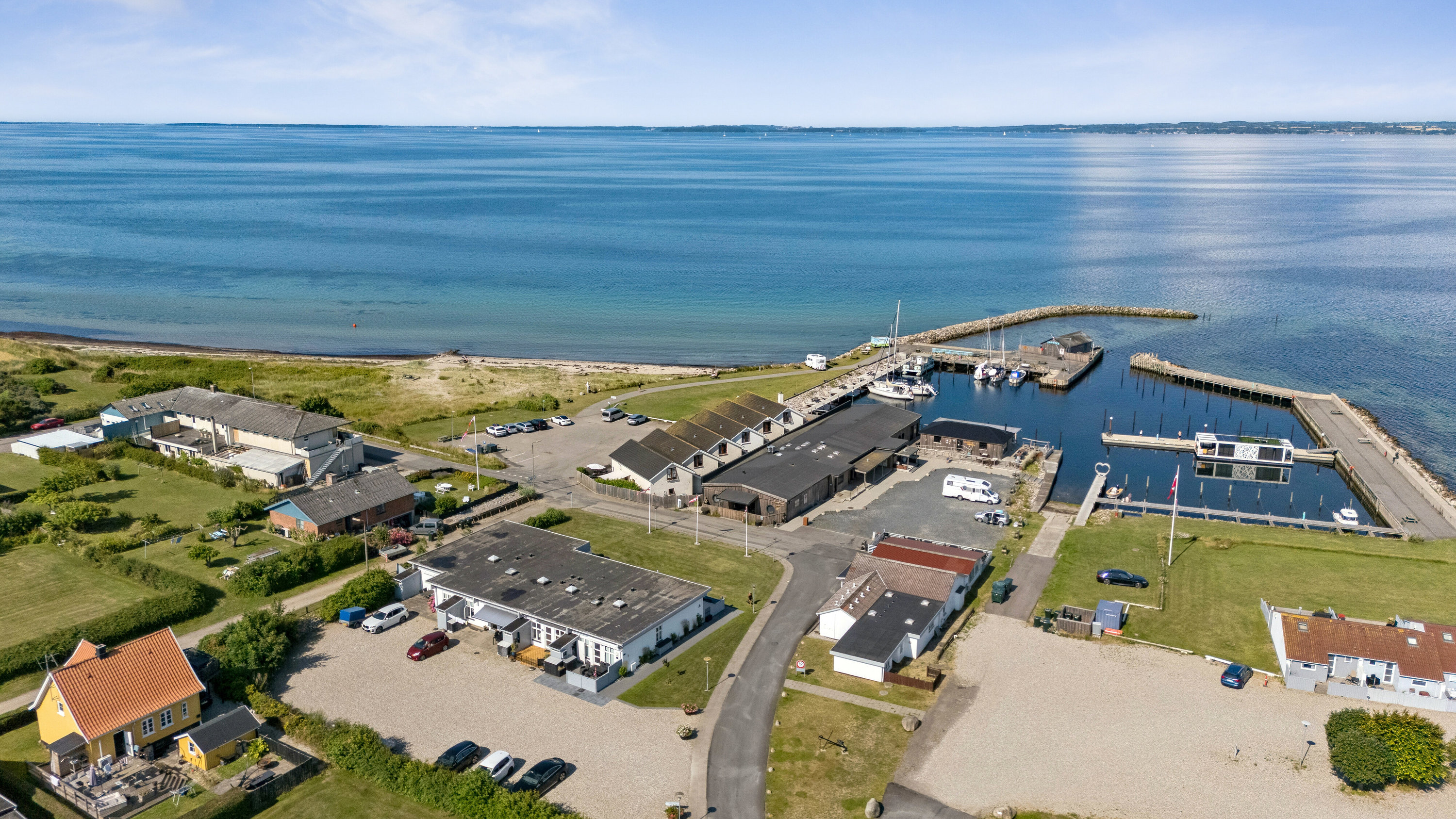 Fremhævet luftfoto billede i fuldskærmstilstand. Billede af Dageløkke Marina 2S, Dageløkke, 5953 Tranekær