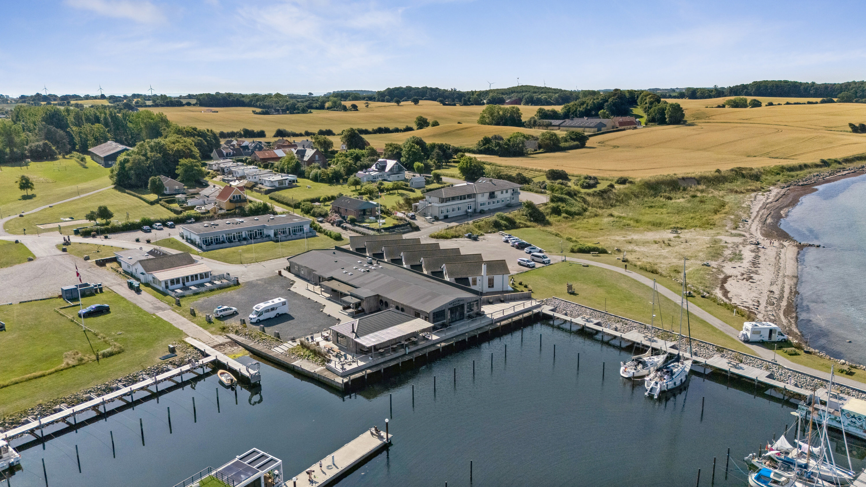 Fremhævet luftfoto billede i fuldskærmstilstand. Billede af Dageløkke Marina 2S, Dageløkke, 5953 Tranekær