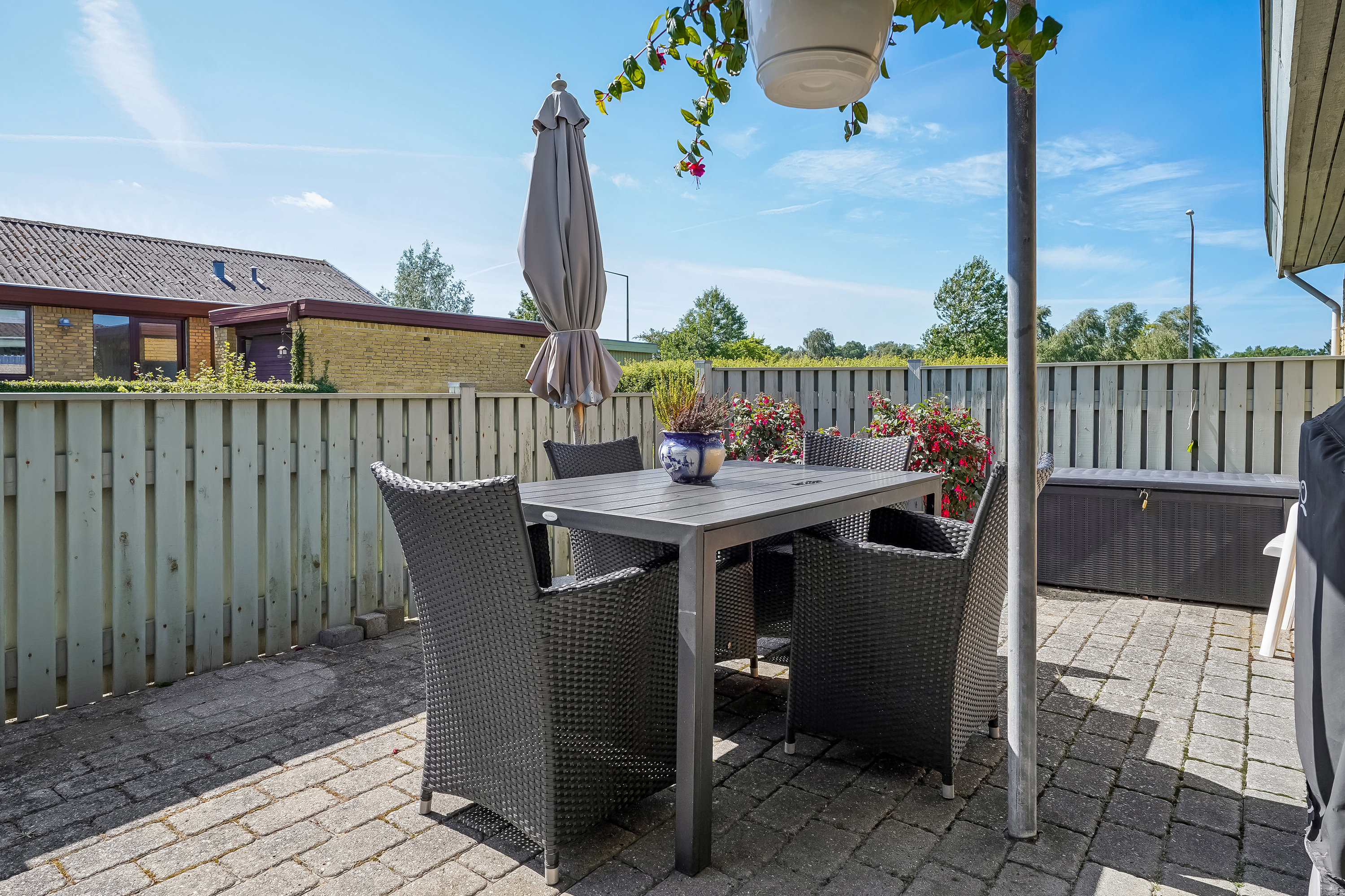 Fremhævet terrasse billede i fuldskærmstilstand. Billede af Mølkæret 211, 5330 Munkebo