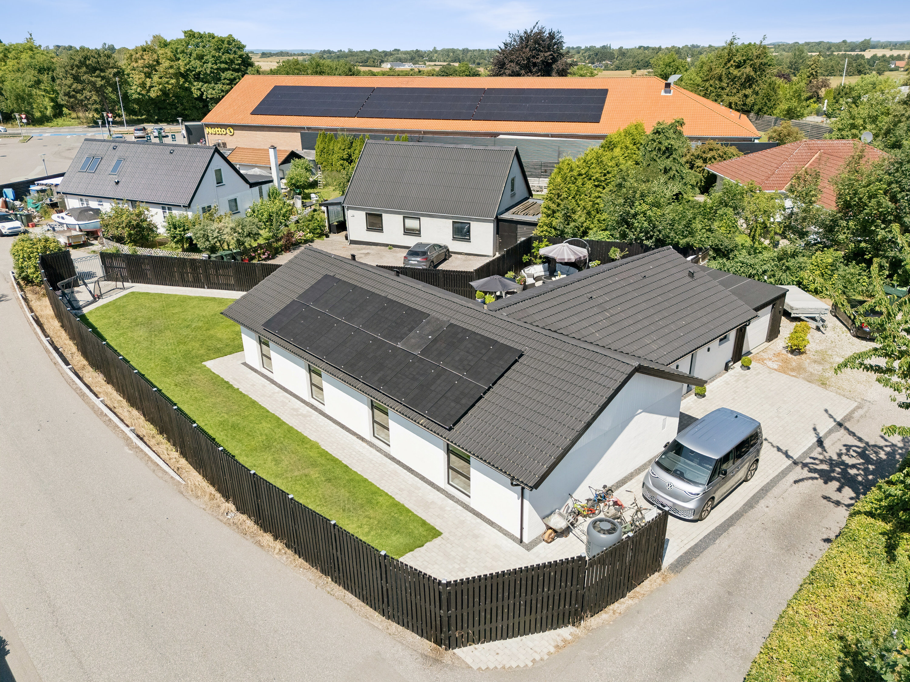 Fremhævet luftfoto billede i fuldskærmstilstand. Billede af Ejbyvej 70, Ejby, 4070 Kirke Hyllinge