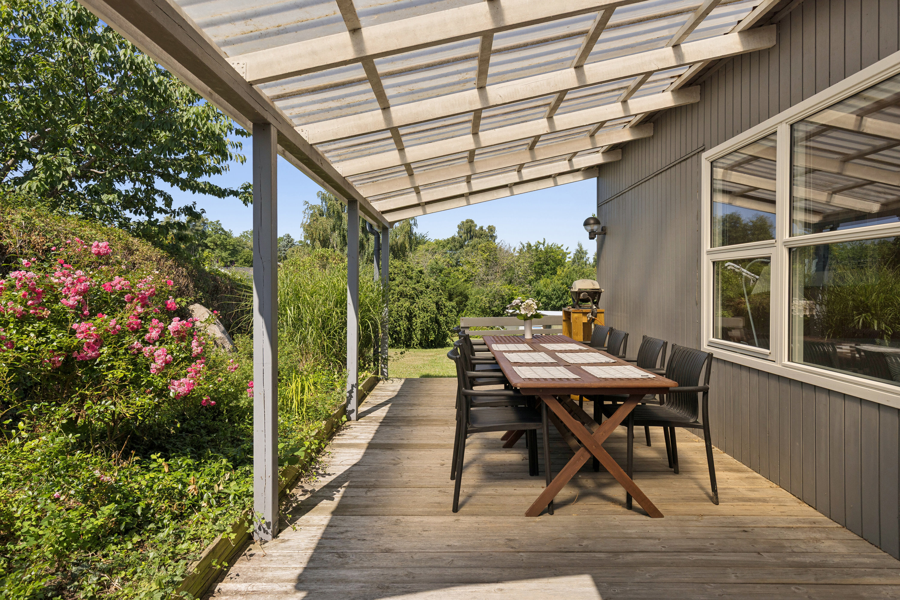 Fremhævet overdækket terrasse billede i fuldskærmstilstand. Billede af Hesseløvej 5, 4400 Kalundborg