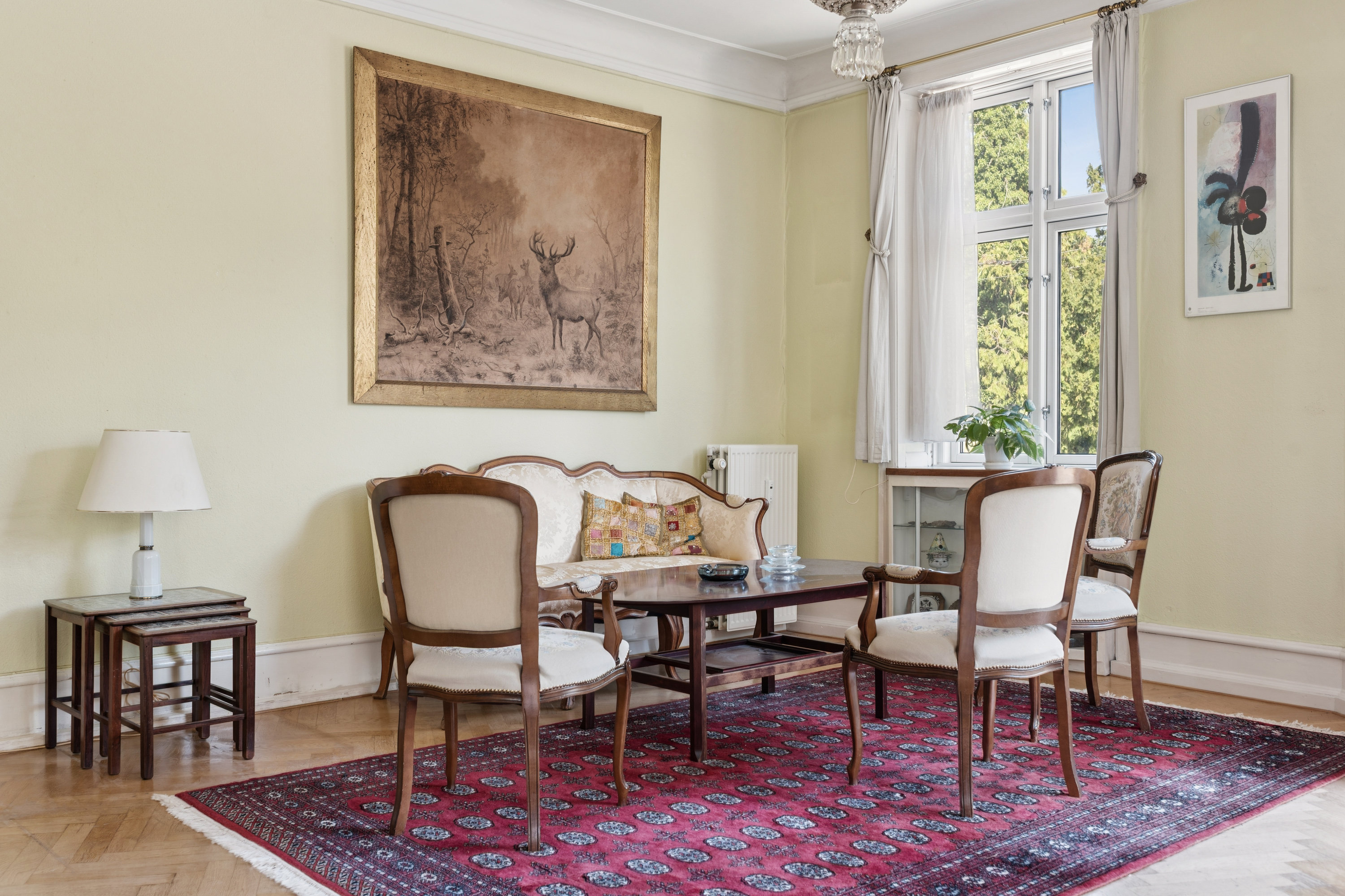 Fremhævet stue billede i fuldskærmstilstand. Billede af Mathildevej 2, 1. th., 2000 Frederiksberg