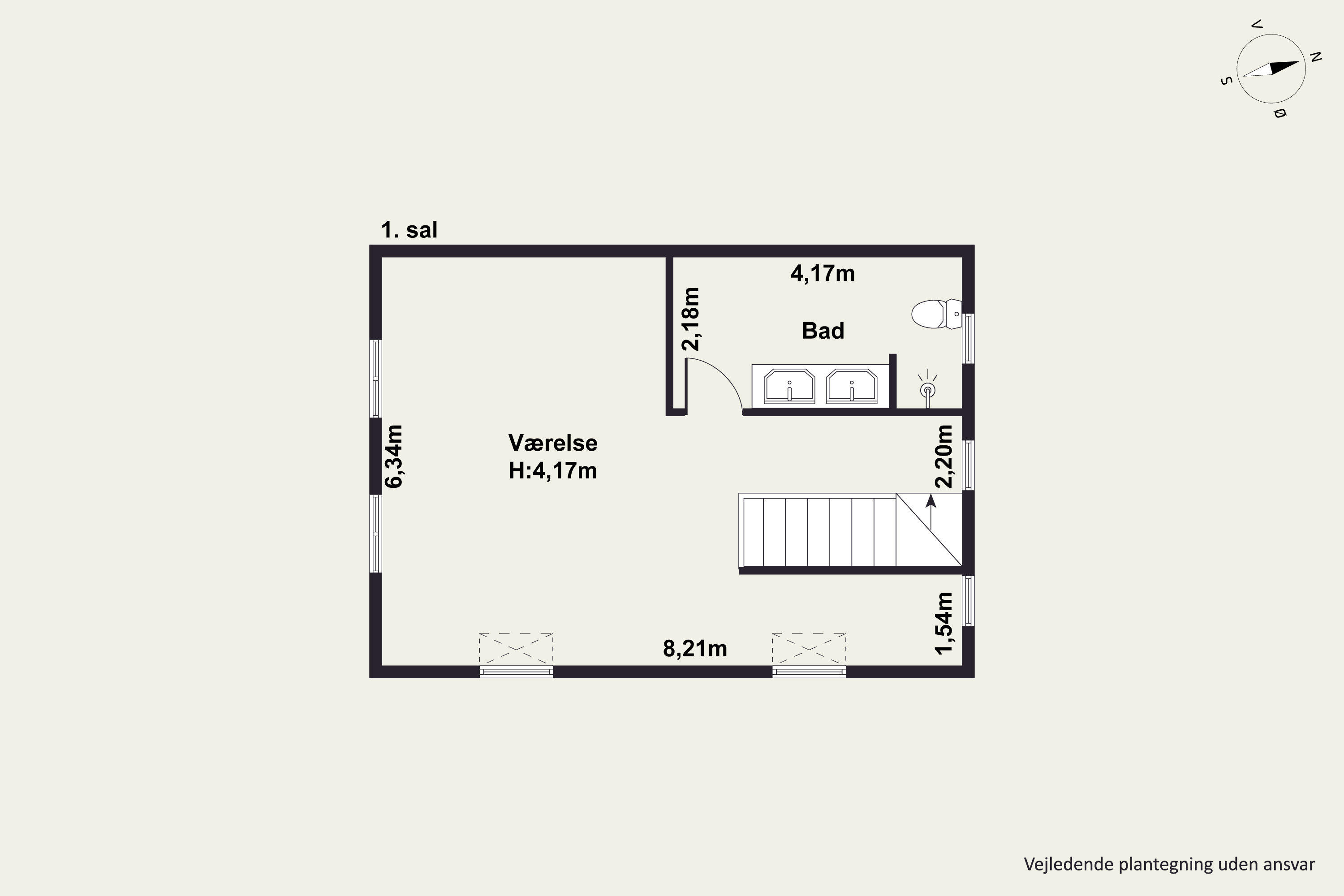 Plantegninger billede af Jernbanegade 49, 9560 Hadsund