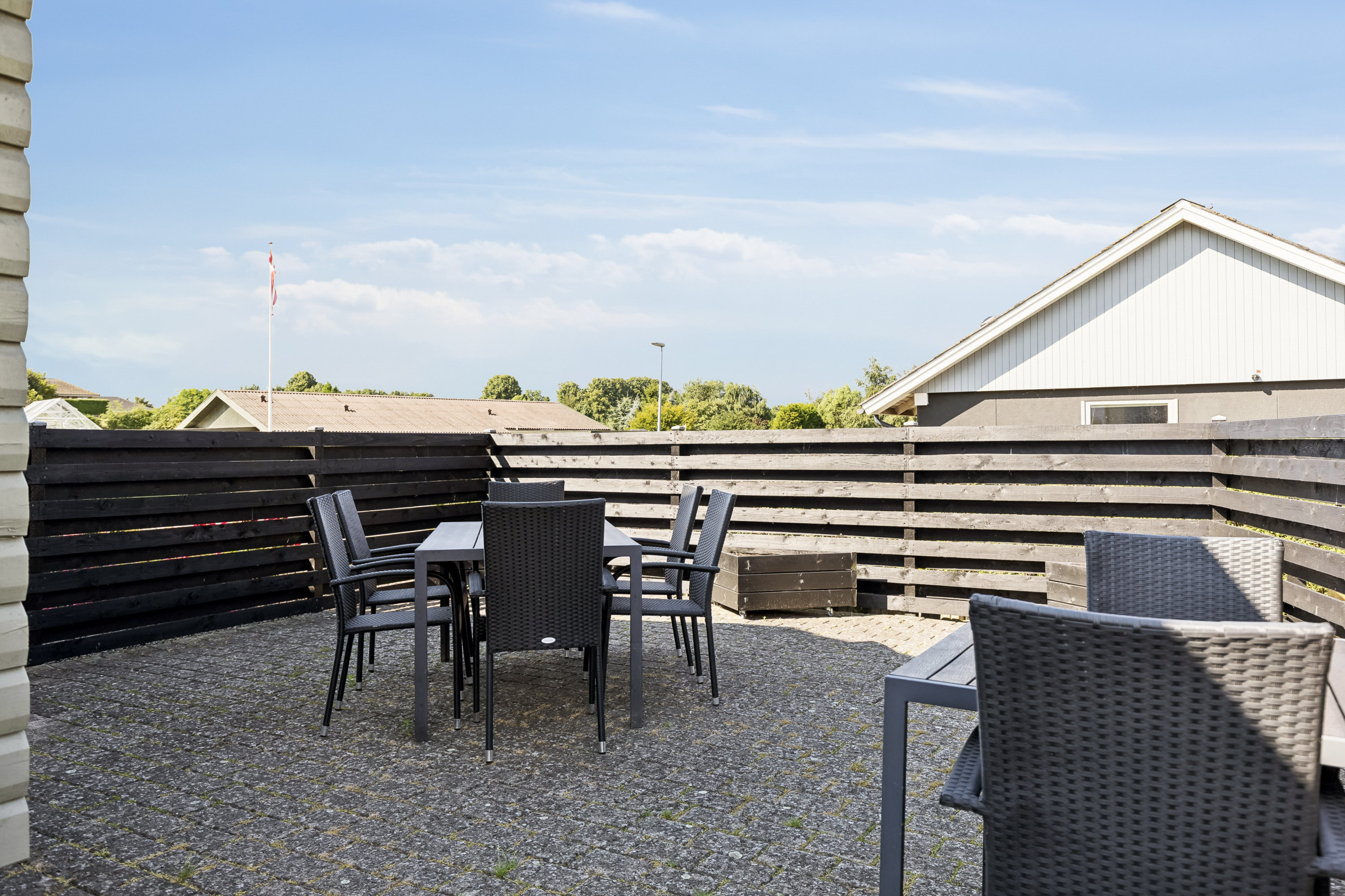 Fremhævet terrasse billede i fuldskærmstilstand. Billede af Vestervej 18, 4440 Mørkøv