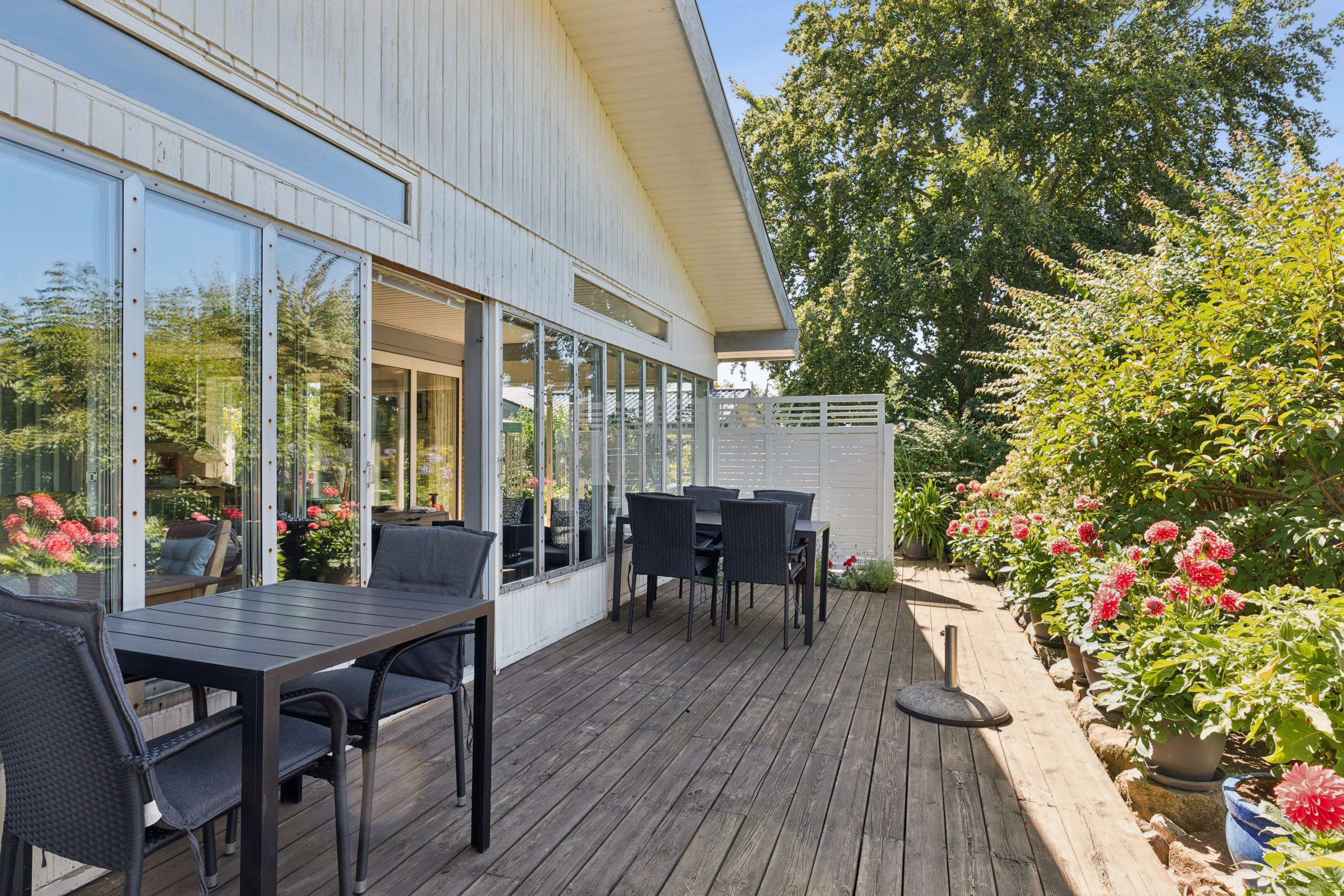 Fremhævet terrasse billede i fuldskærmstilstand. Billede af Mølleager 86, Baldersbrønde, 2640 Hedehusene