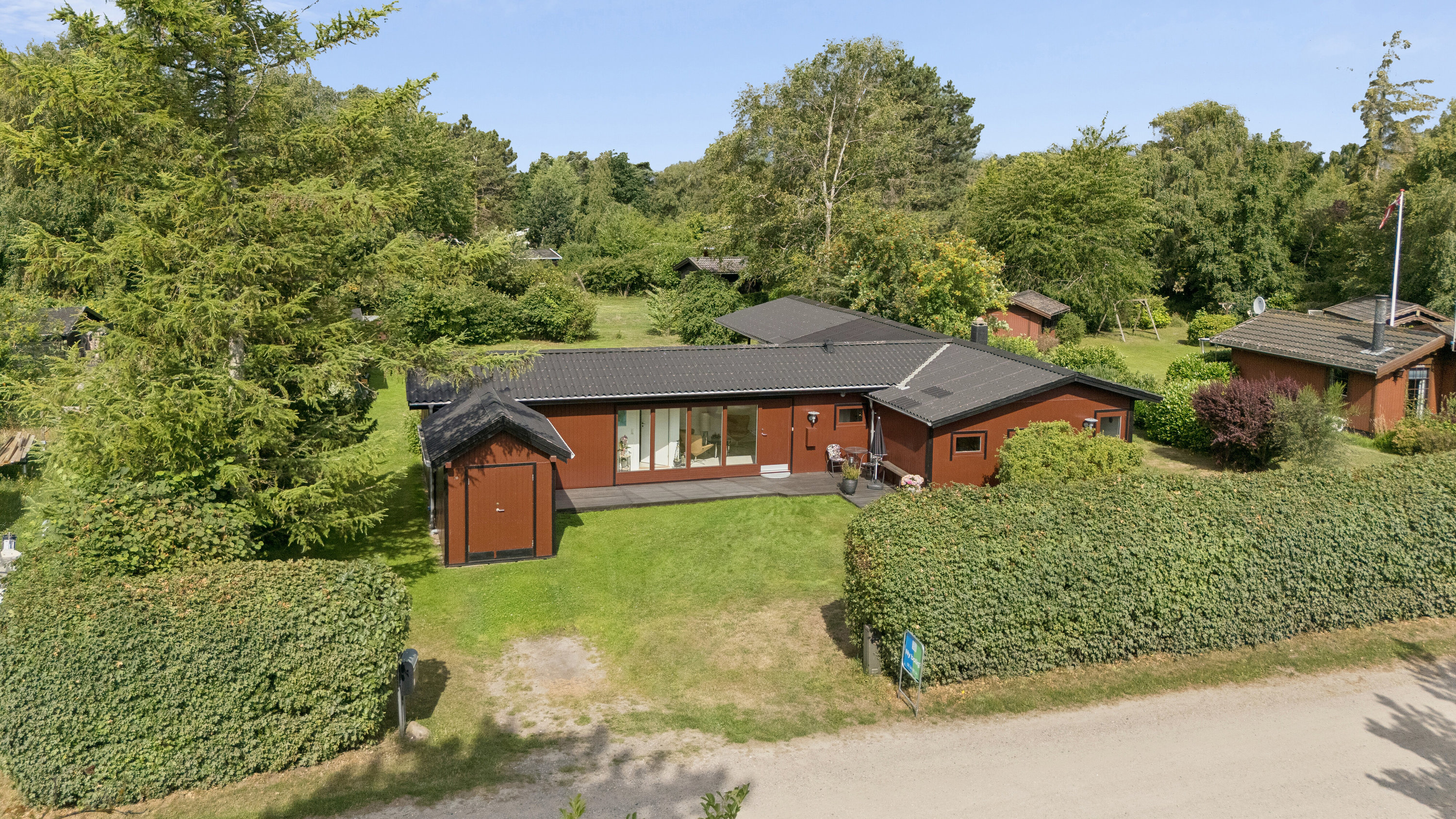 Fremhævet luftfoto billede i fuldskærmstilstand. Billede af Hejrevej 20, 4760 Vordingborg