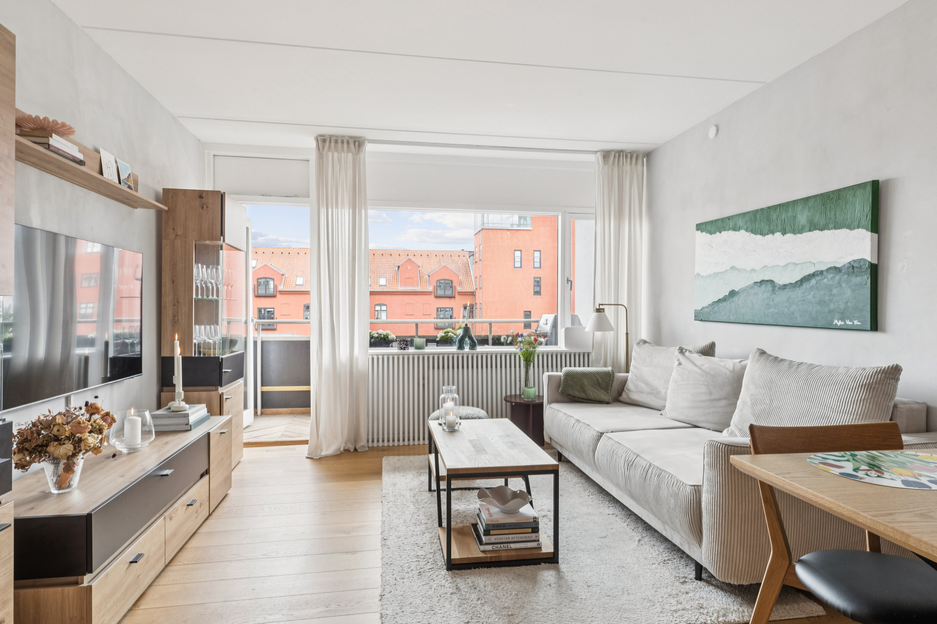 Fremhævet stue billede i fuldskærmstilstand. Billede af Drejøgade 26C, 3. 301., 2100 København Ø