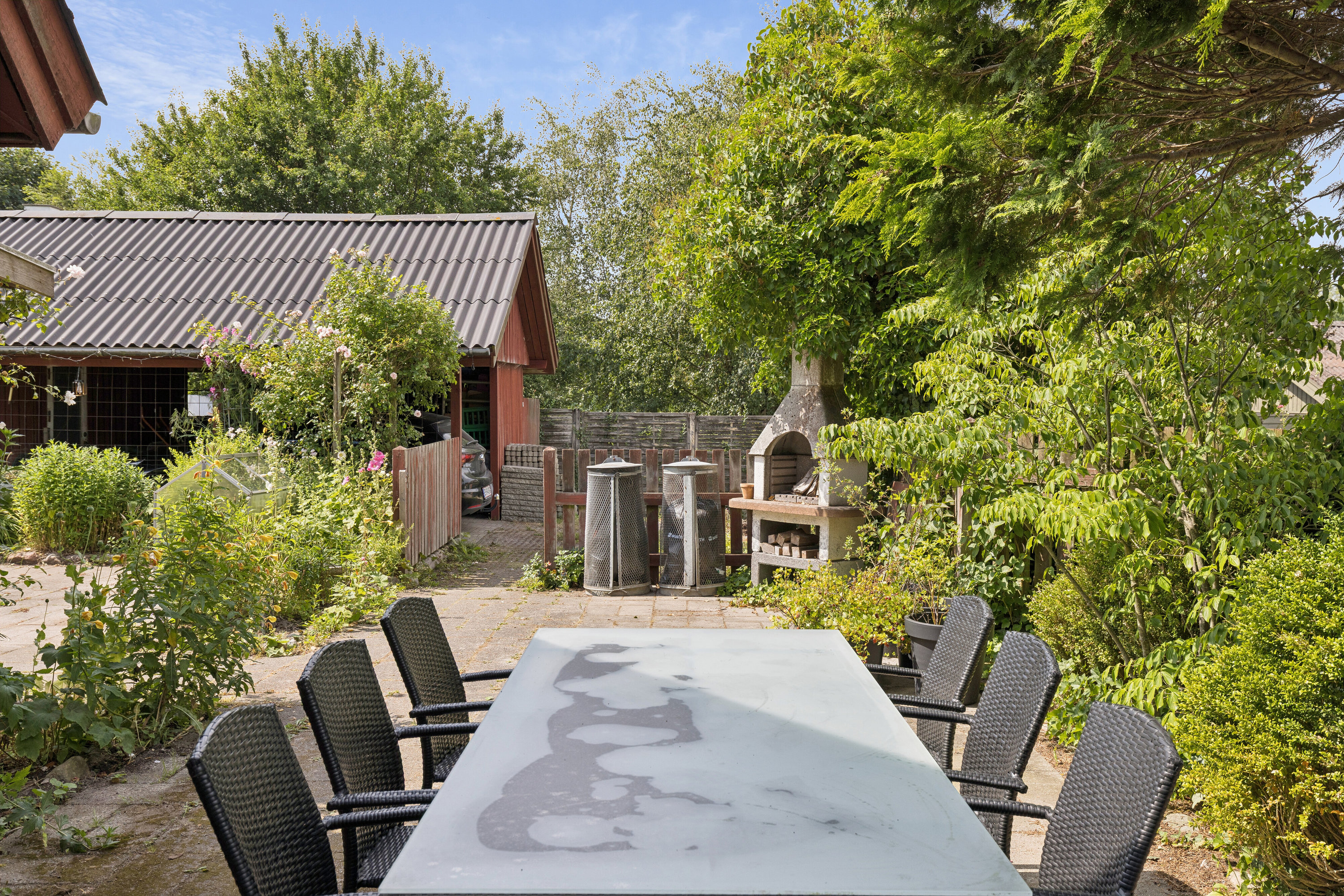 Fremhævet terrasse billede i fuldskærmstilstand. Billede af Terslev Møllevej 13, 4690 Haslev