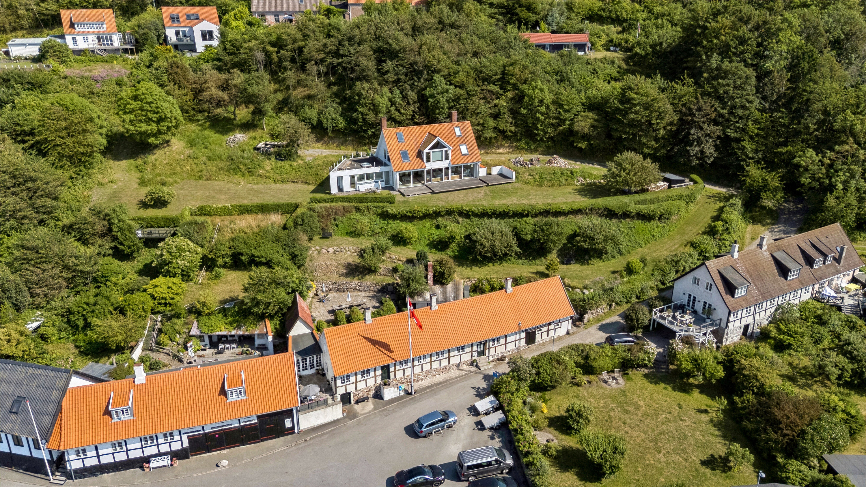 Fremhævet luftfoto billede i fuldskærmstilstand. Billede af Vang 101, Vang, 3790 Hasle