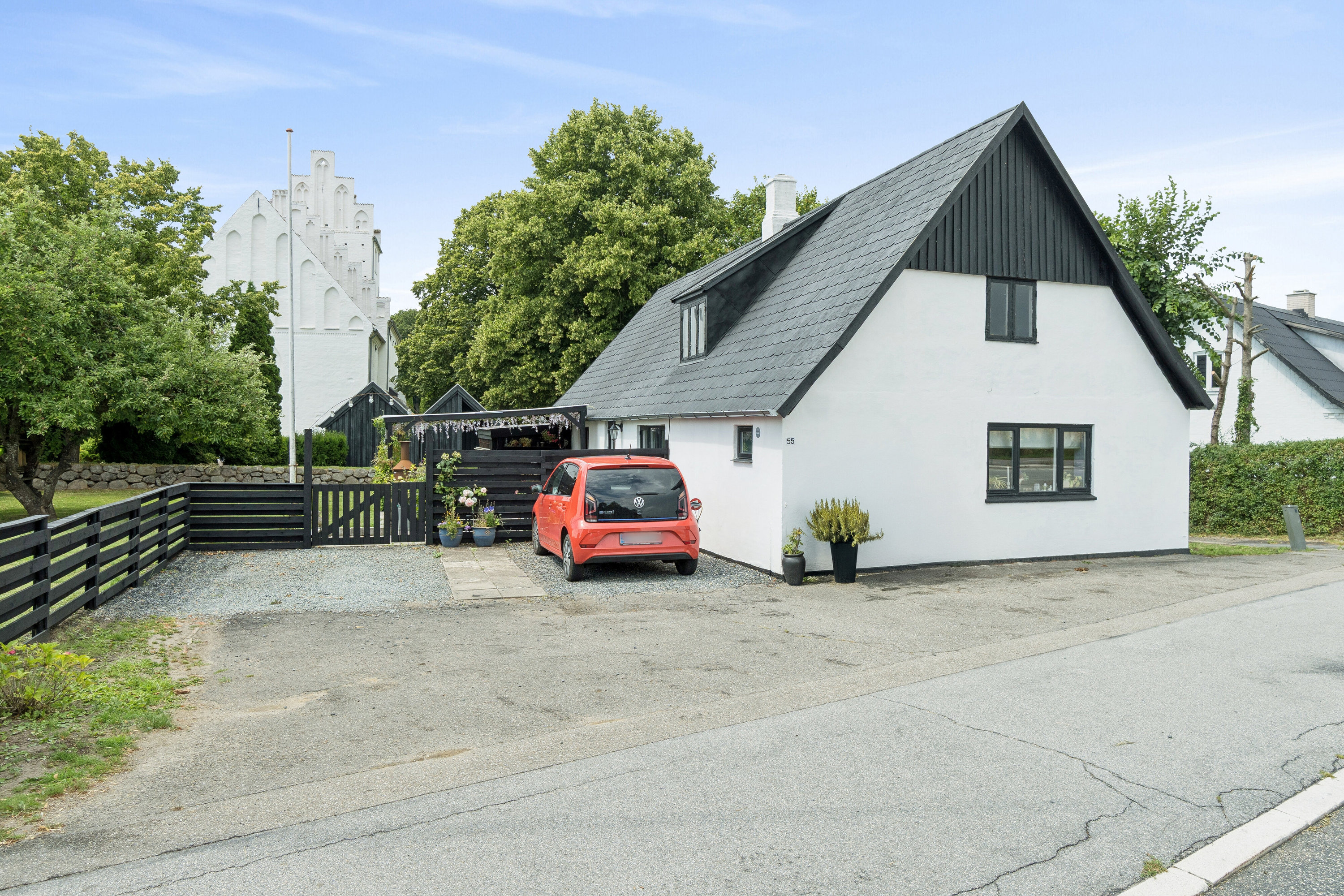 Fremhævet set fra vejen billede i fuldskærmstilstand. Billede af Skelbyvej 55, Skelby, 4160 Herlufmagle