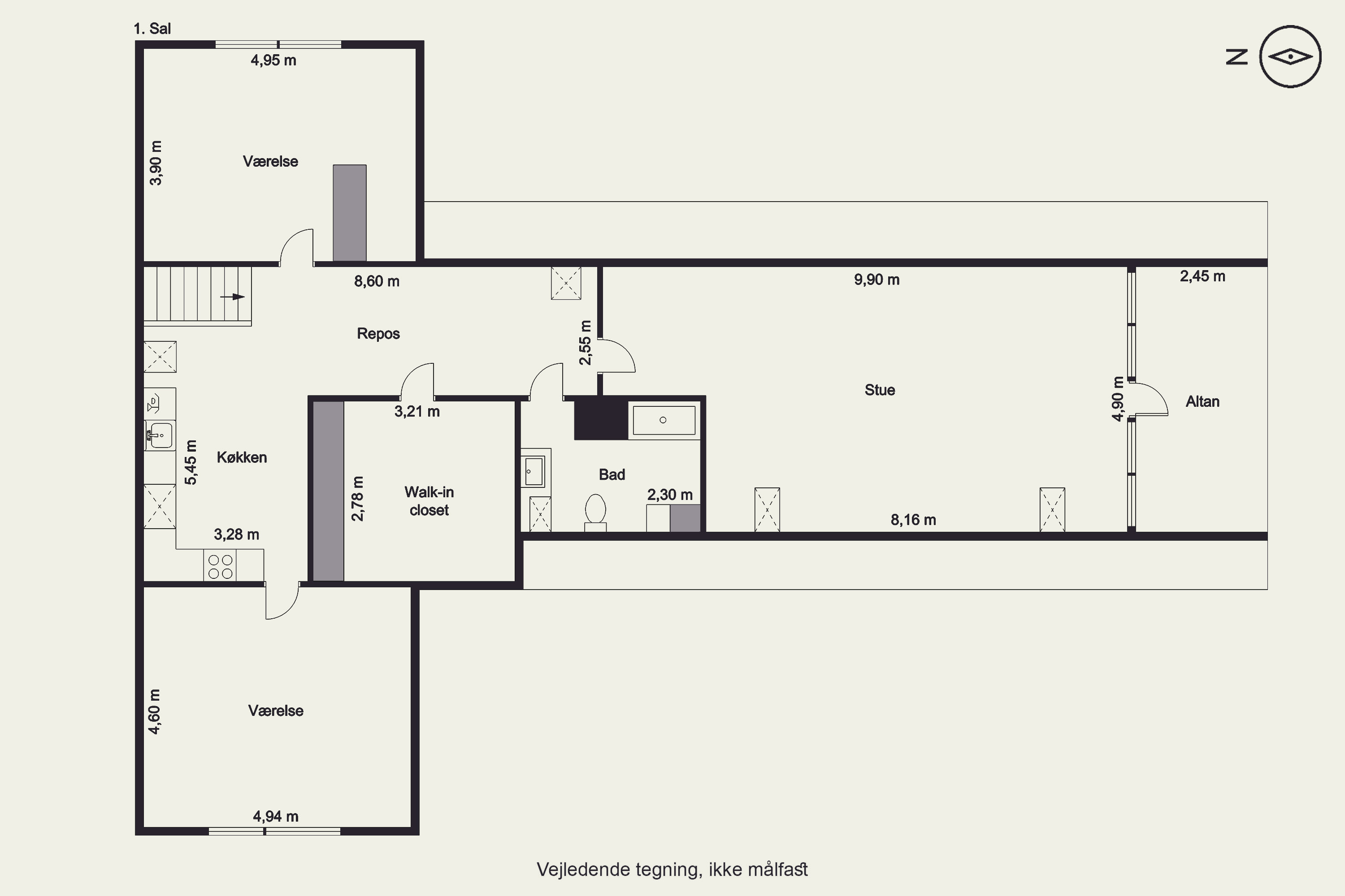 Plantegninger billede af Gl. Gislumvej 10, Stenildvad, 9600 Aars