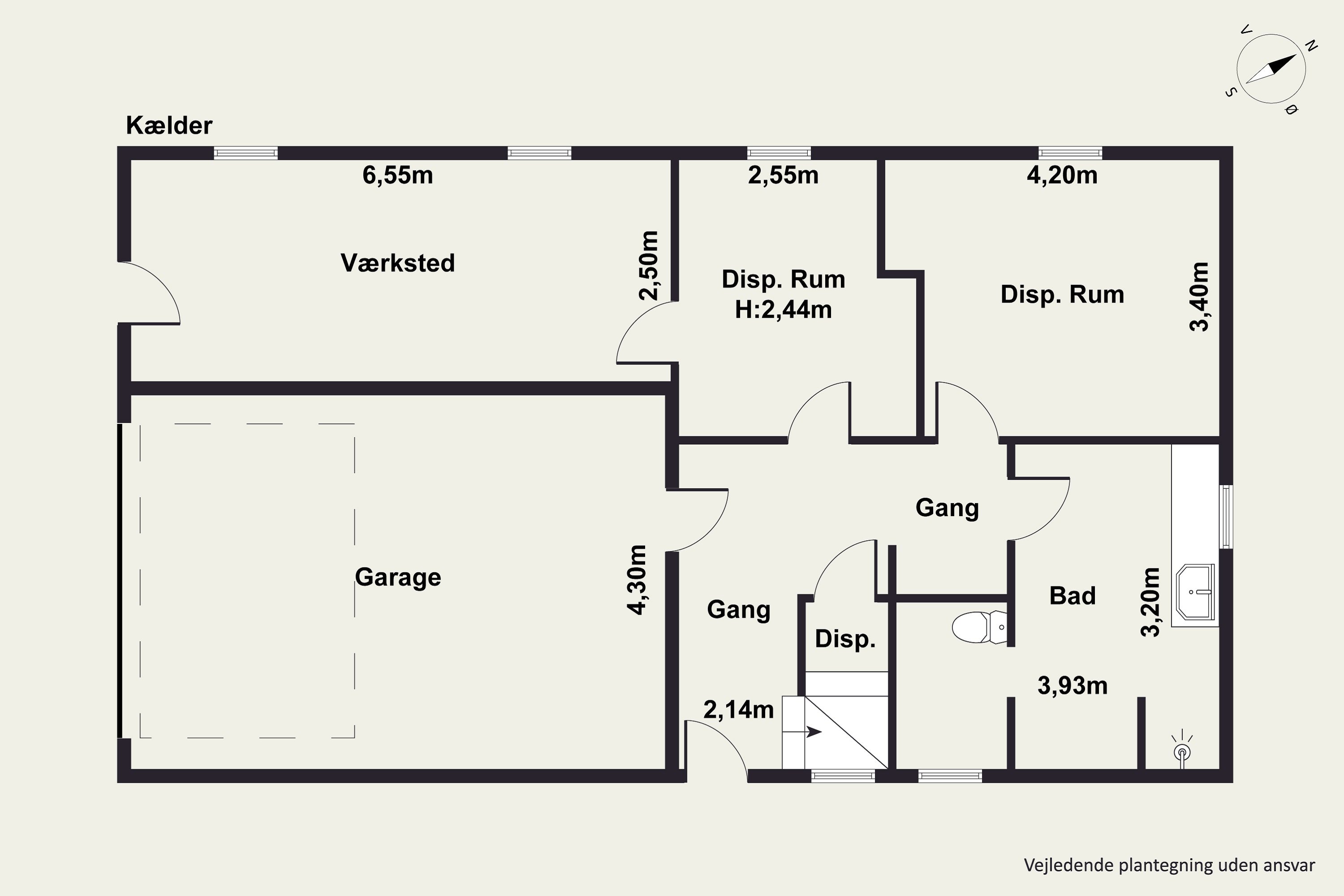 Plantegninger billede af Bogfinkevej 3, Frydendal, 9000 Aalborg