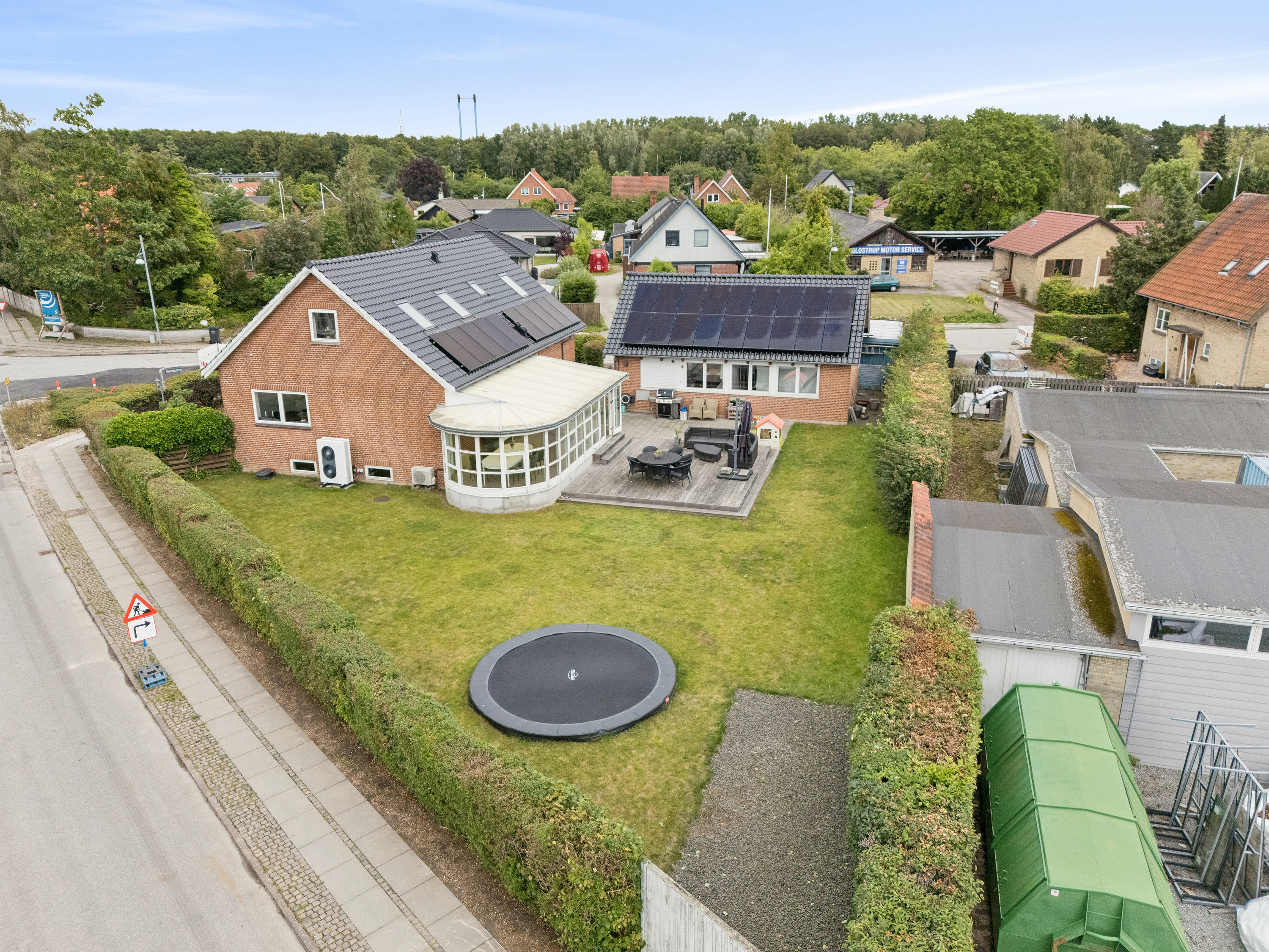 Fremhævet luftfoto billede i fuldskærmstilstand. Billede af Sofielundsvej 43, 2600 Glostrup