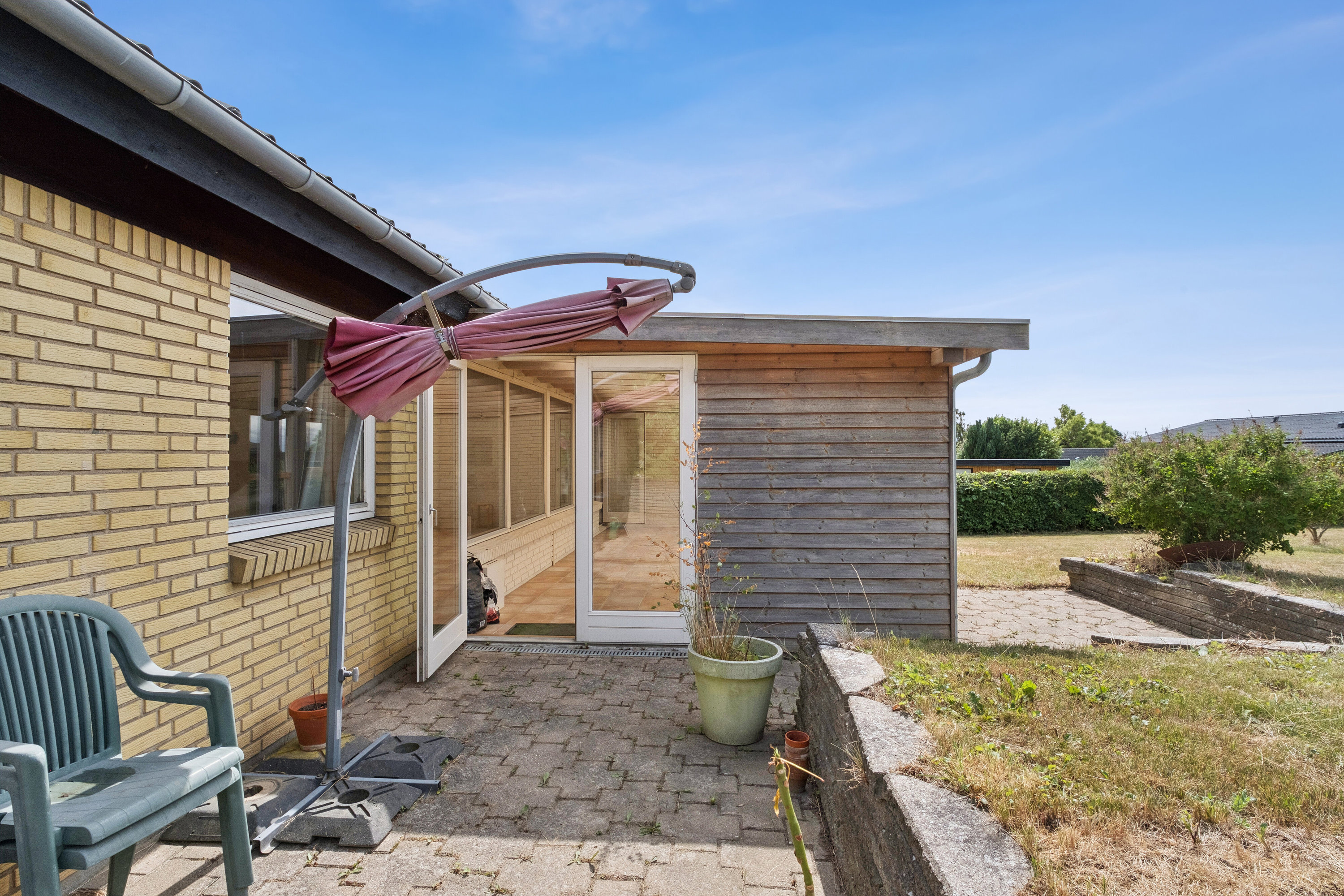 Fremhævet terrasse billede i fuldskærmstilstand. Billede af Sct.Clemensvej 76, 4760 Vordingborg