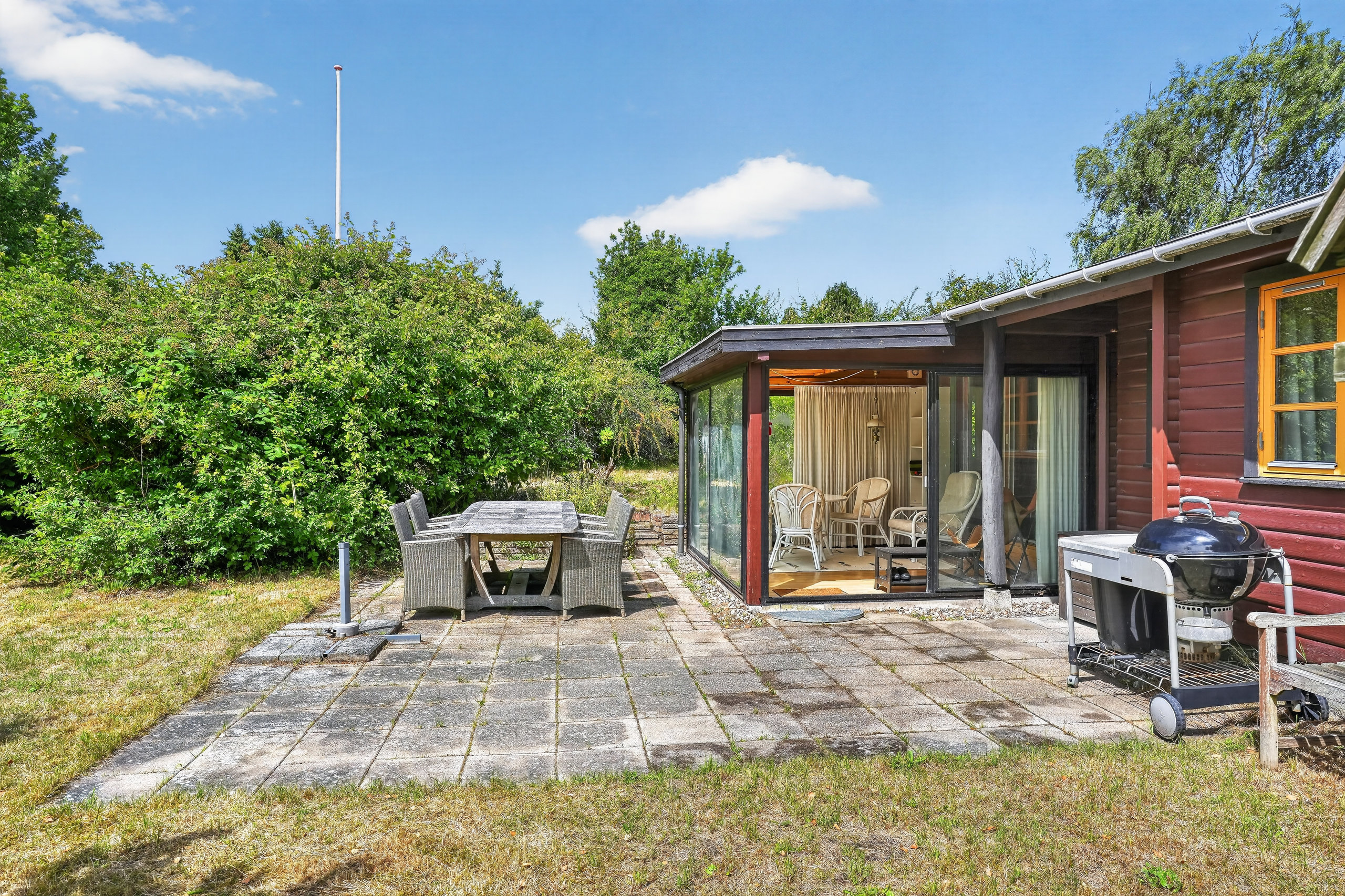 Fremhævet terrasse billede i fuldskærmstilstand. Billede af Østerlunden 1, Nyrup, 4500 Nykøbing Sj