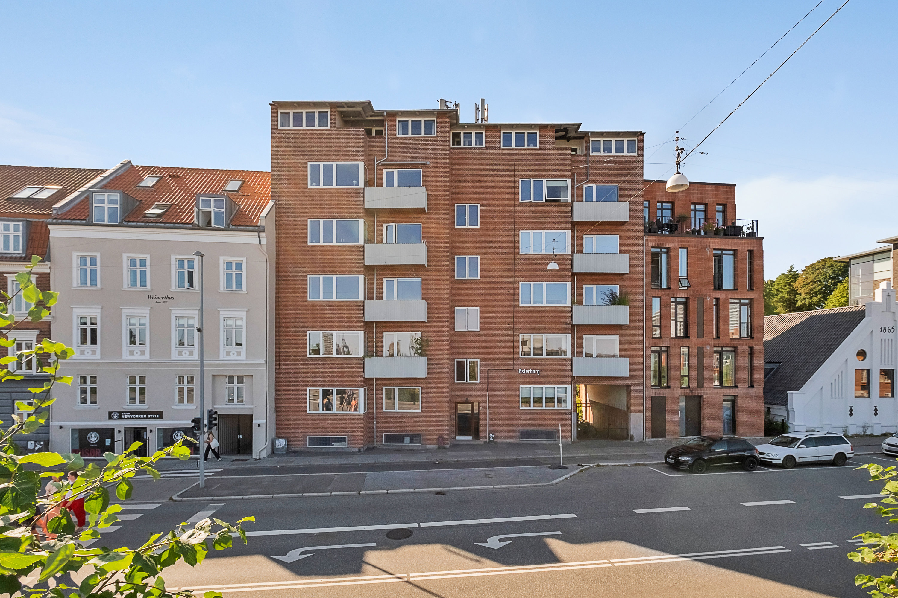 Fremhævet facade billede i fuldskærmstilstand. Billede af Skovvejen 9, 5. th., 8000 Aarhus C