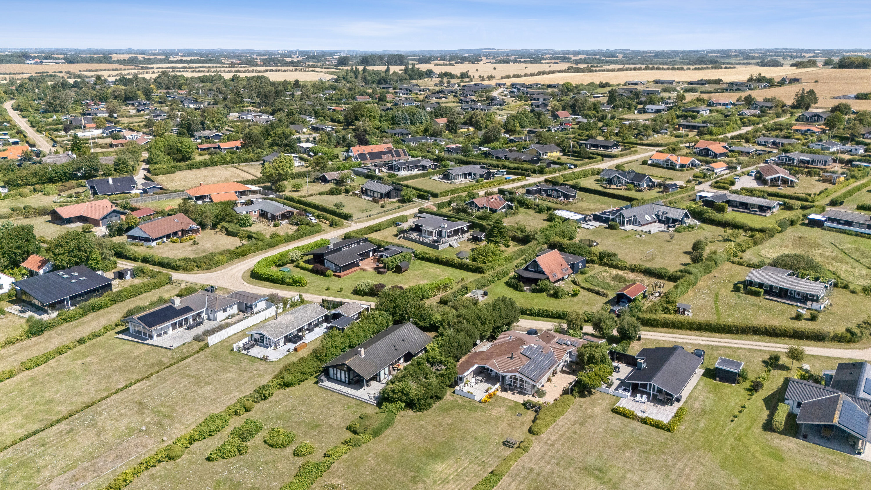 Fremhævet luftfoto billede i fuldskærmstilstand. Billede af Mjølnersvej 19, Drøsselbjerg, 4200 Slagelse