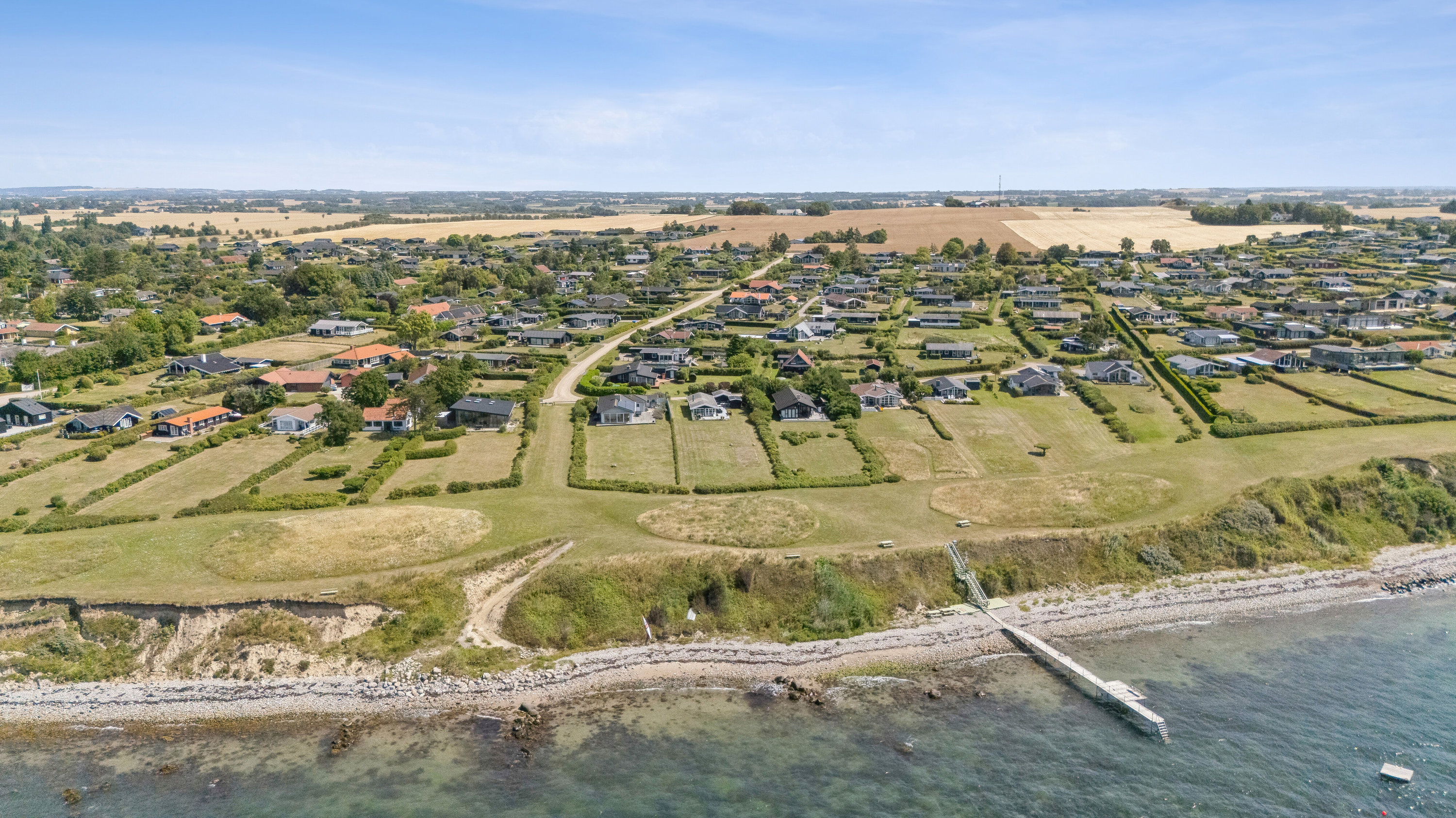 Fremhævet luftfoto billede i fuldskærmstilstand. Billede af Mjølnersvej 19, Drøsselbjerg, 4200 Slagelse