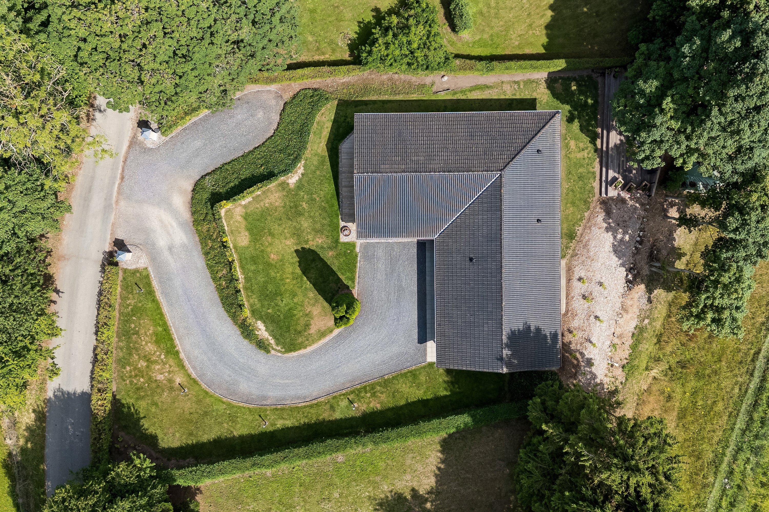 Fremhævet luftfoto billede i fuldskærmstilstand. Billede af Koelbjergvej 67, Koelbjerg, 5492 Vissenbjerg
