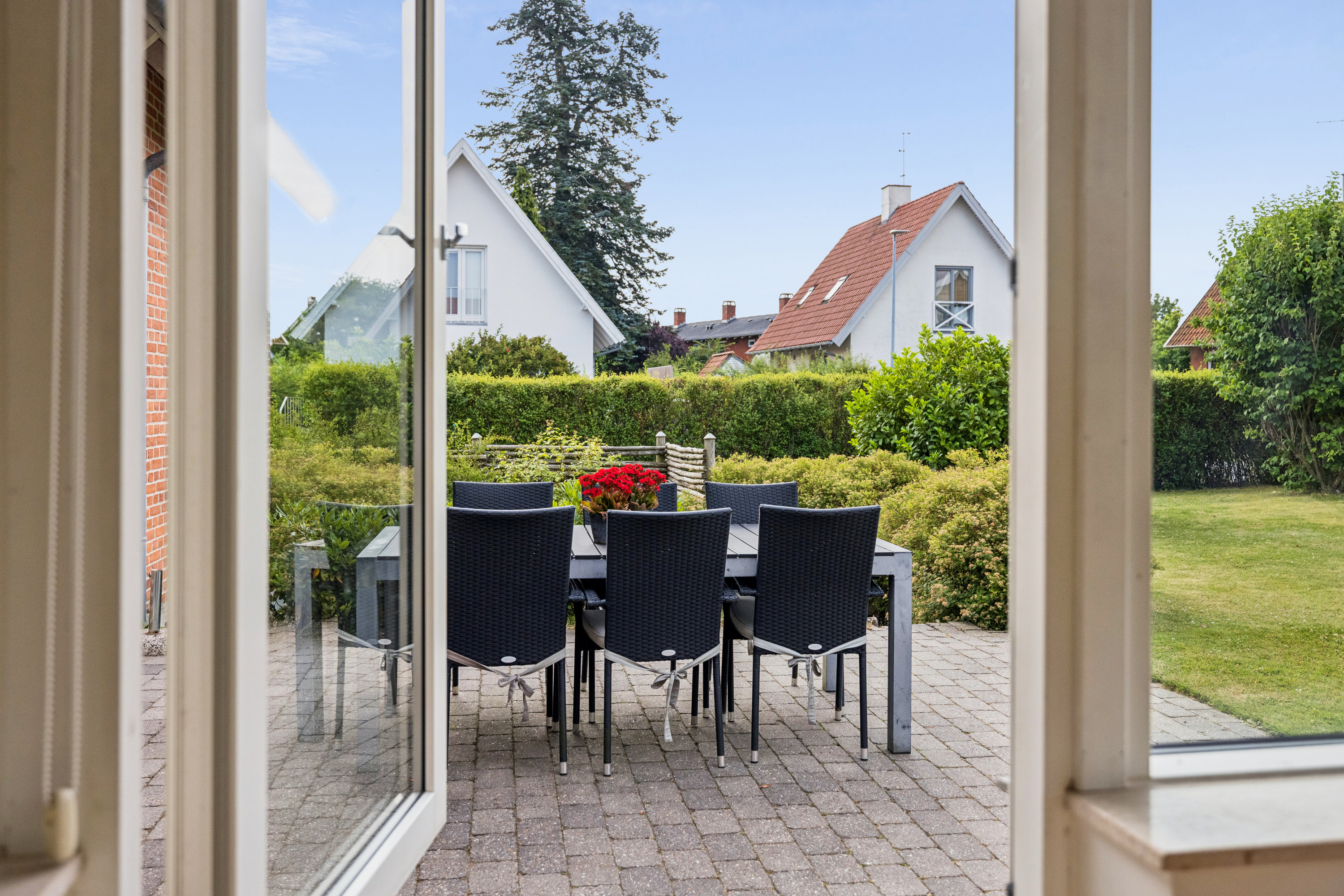 Fremhævet terrasse billede i fuldskærmstilstand. Billede af Hans Tausens Vej 17, 8800 Viborg