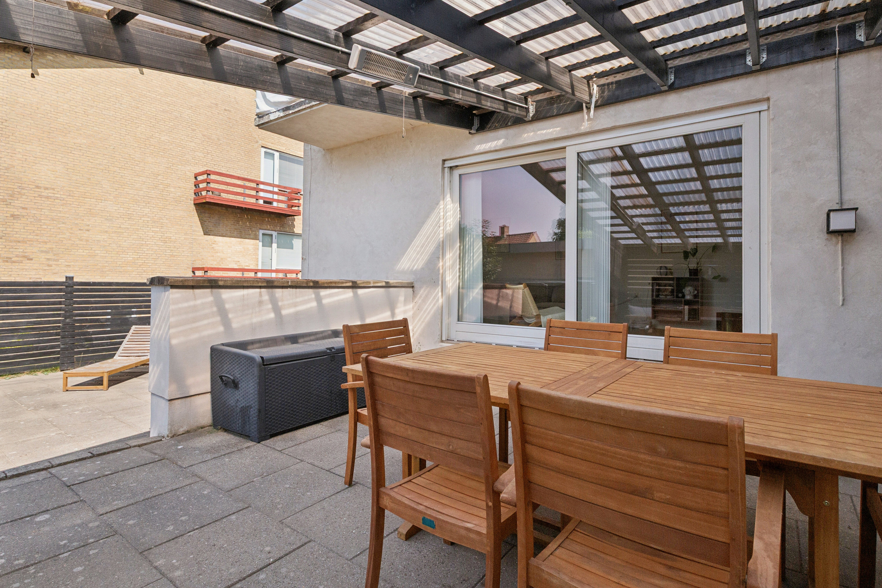 Fremhævet overdækket terrasse billede i fuldskærmstilstand. Billede af Fredensvej 22, st., 9800 Hjørring