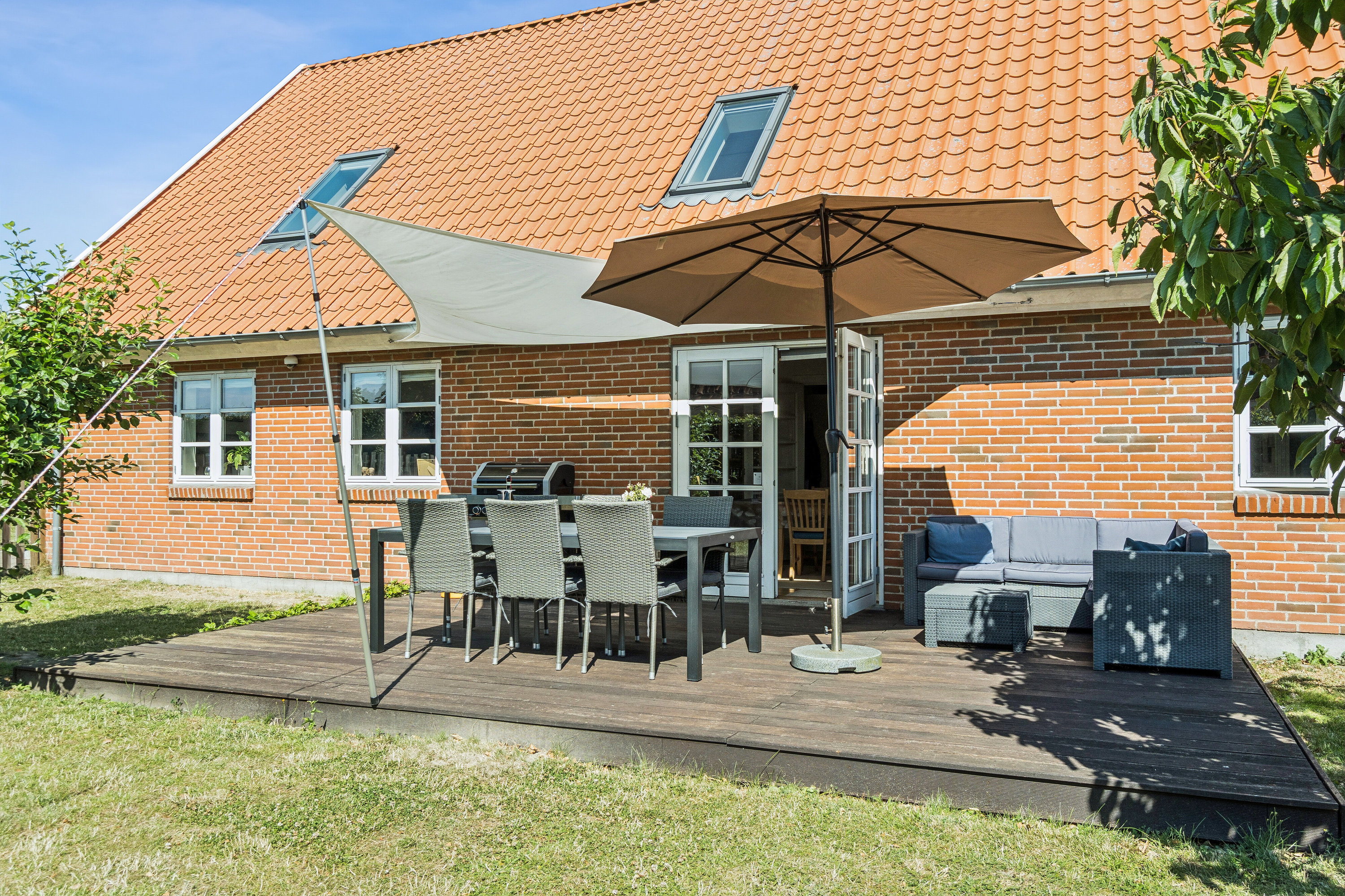 Fremhævet terrasse billede i fuldskærmstilstand. Billede af Mosevænget 20, 4242 Boeslunde