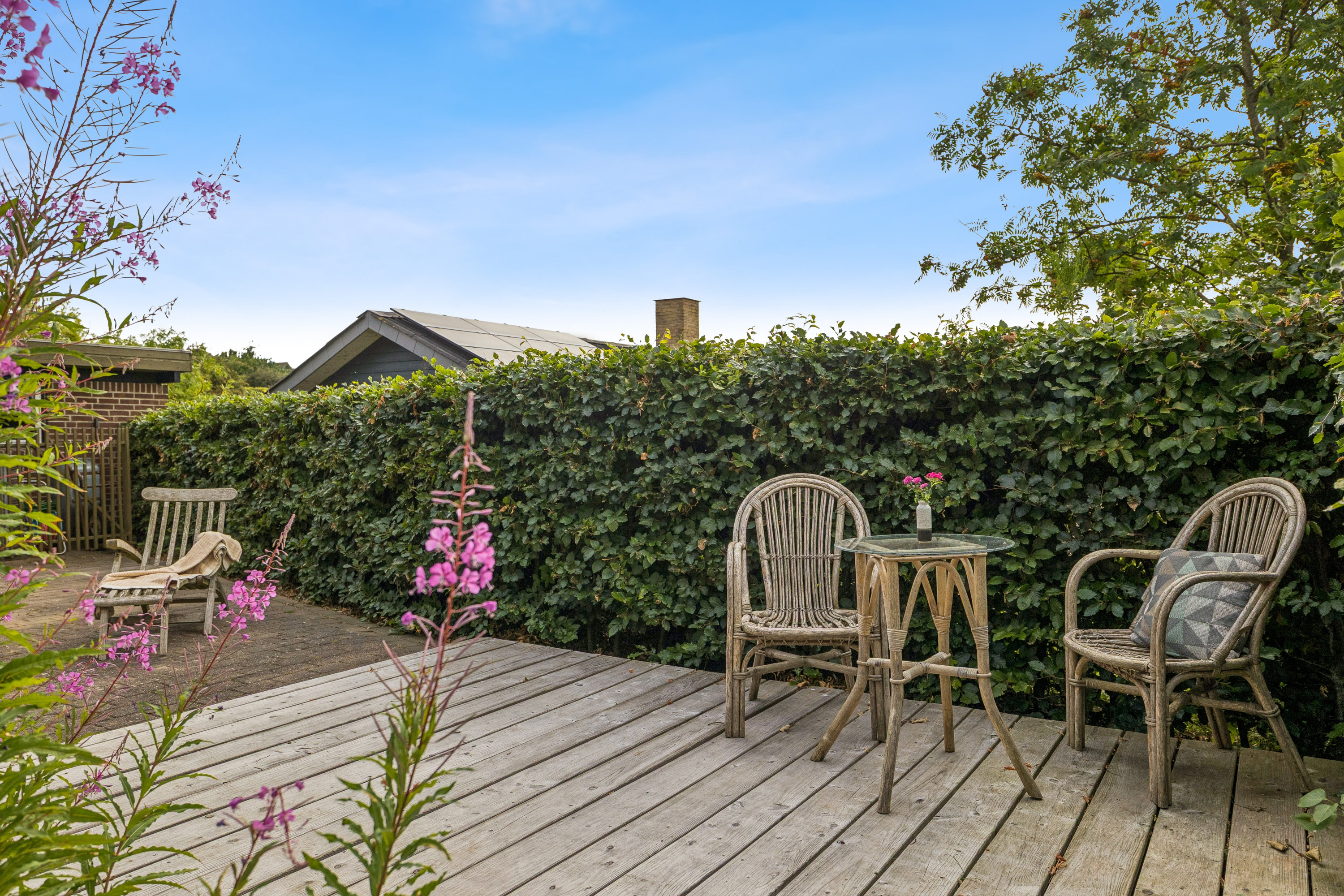 Fremhævet terrasse billede i fuldskærmstilstand. Billede af Højtoftevej 29, Tebstrup, 8660 Skanderborg