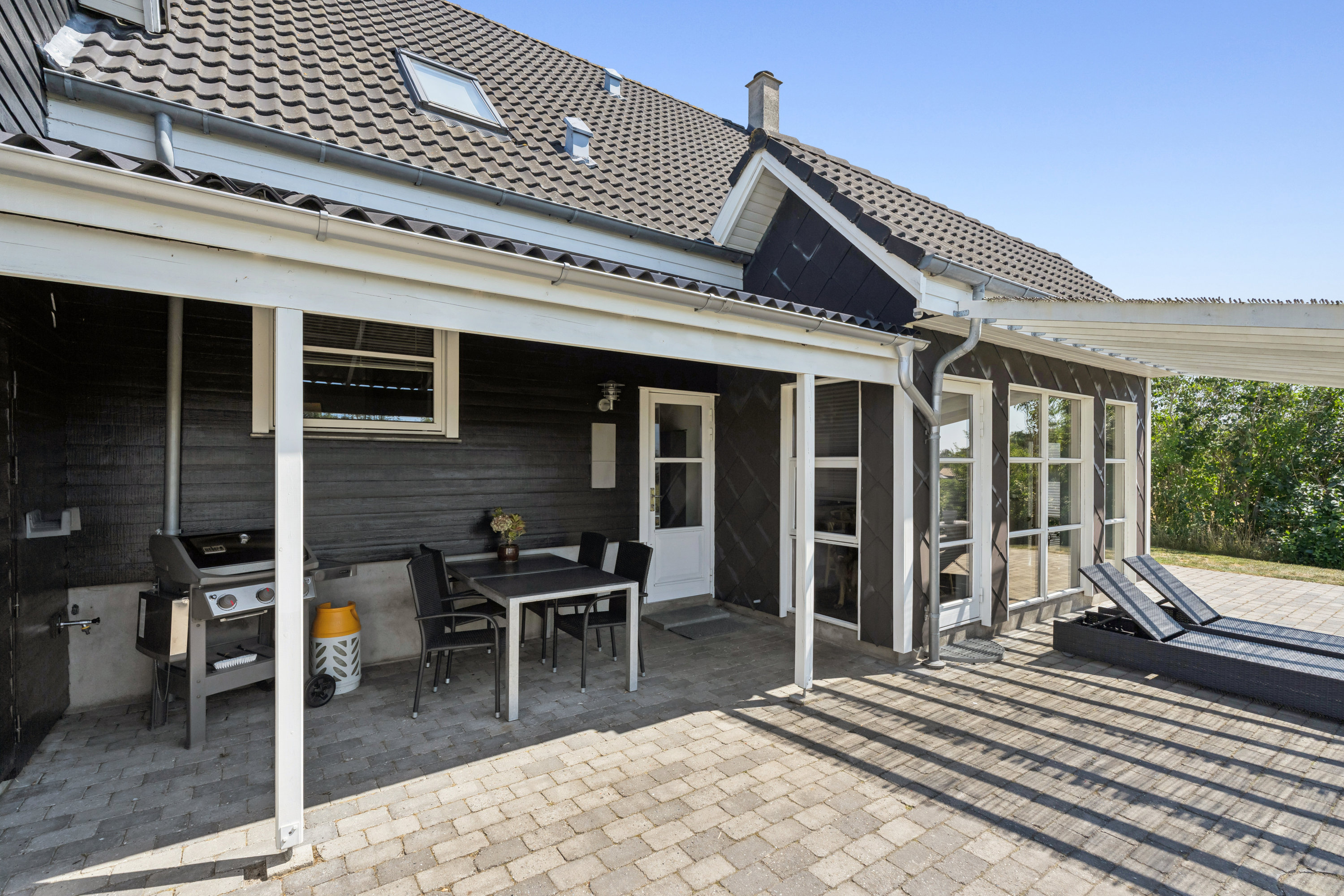 Fremhævet terrasse billede i fuldskærmstilstand. Billede af Skovbrynet 31, Pindstrup, 8550 Ryomgård
