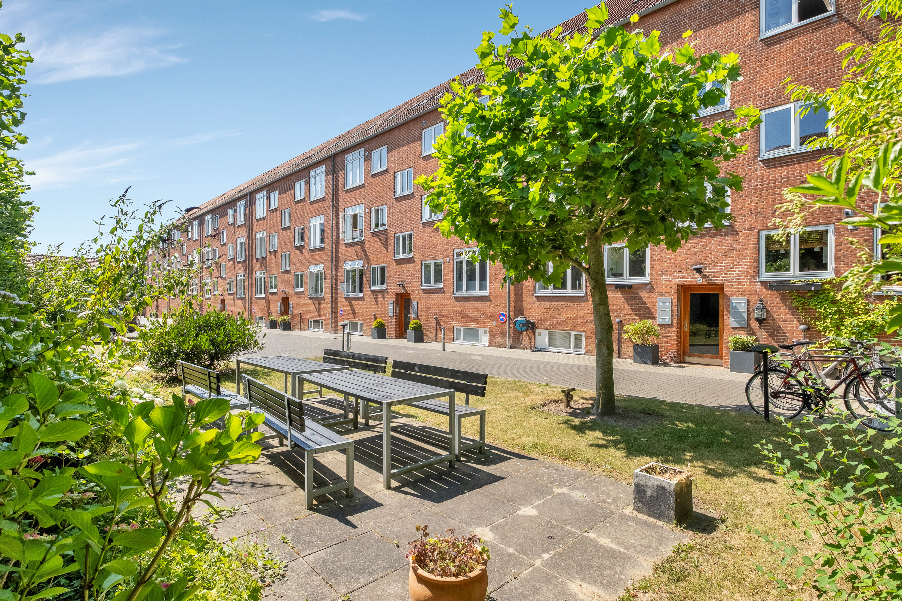 Fremhævet terrasse billede i fuldskærmstilstand. Billede af Marselis Boulevard 67, 1. th., 8000 Aarhus C