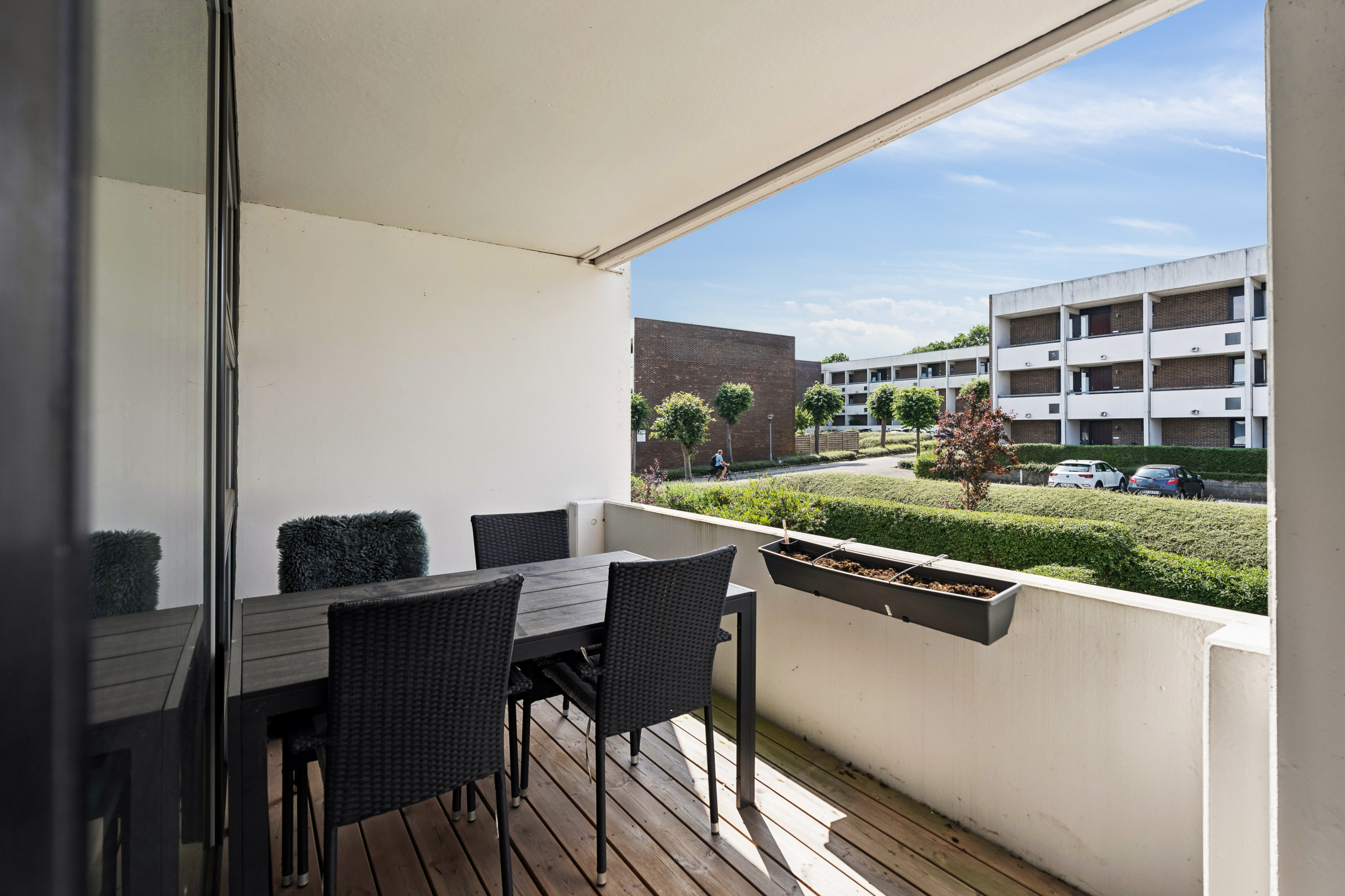 Fremhævet altan billede i fuldskærmstilstand. Billede af Kantorvænget 5, 1. 12., 8240 Risskov