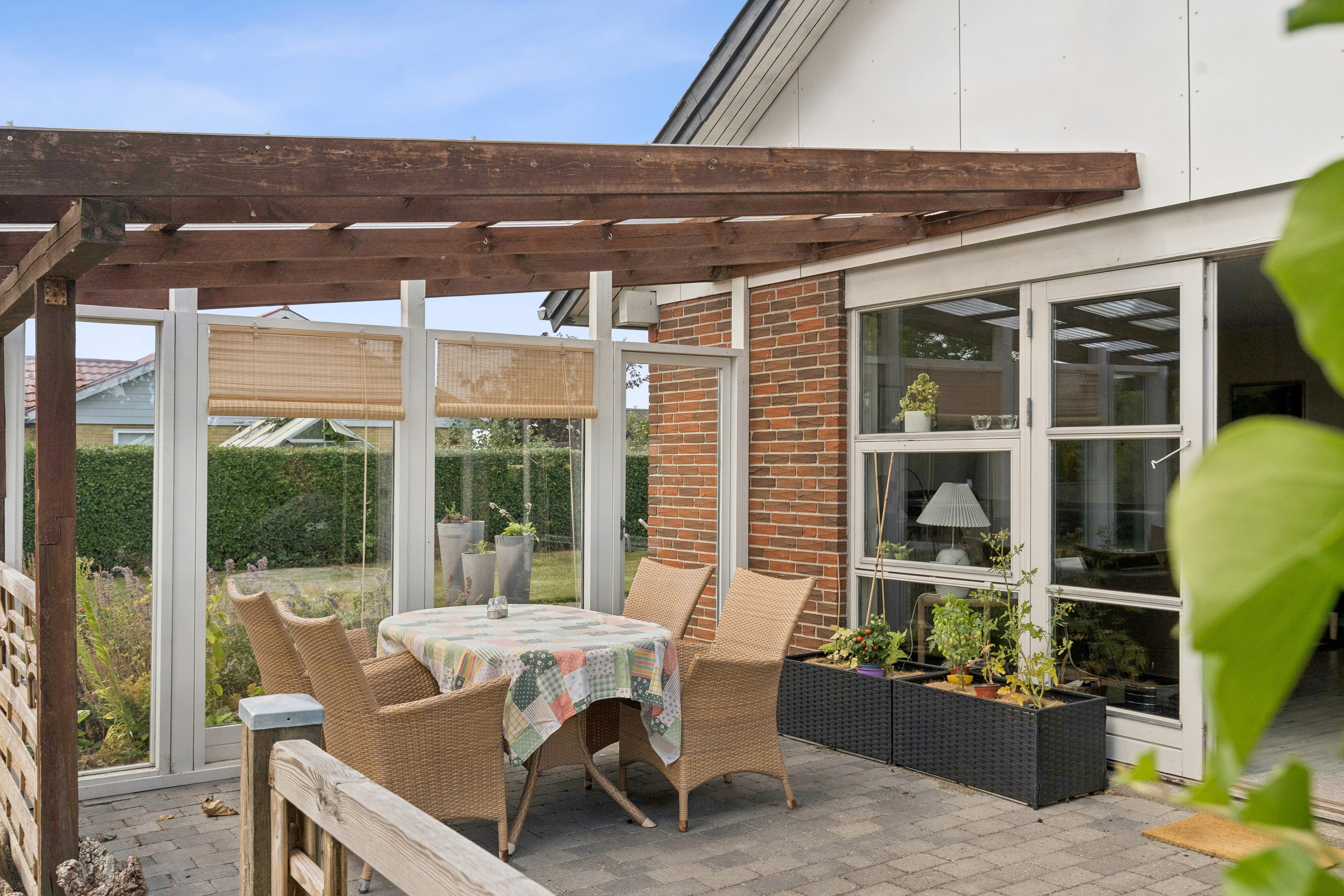 Fremhævet overdækket terrasse billede i fuldskærmstilstand. Billede af Enggårdsvej 30, Sønder Nærå, 5792 Årslev