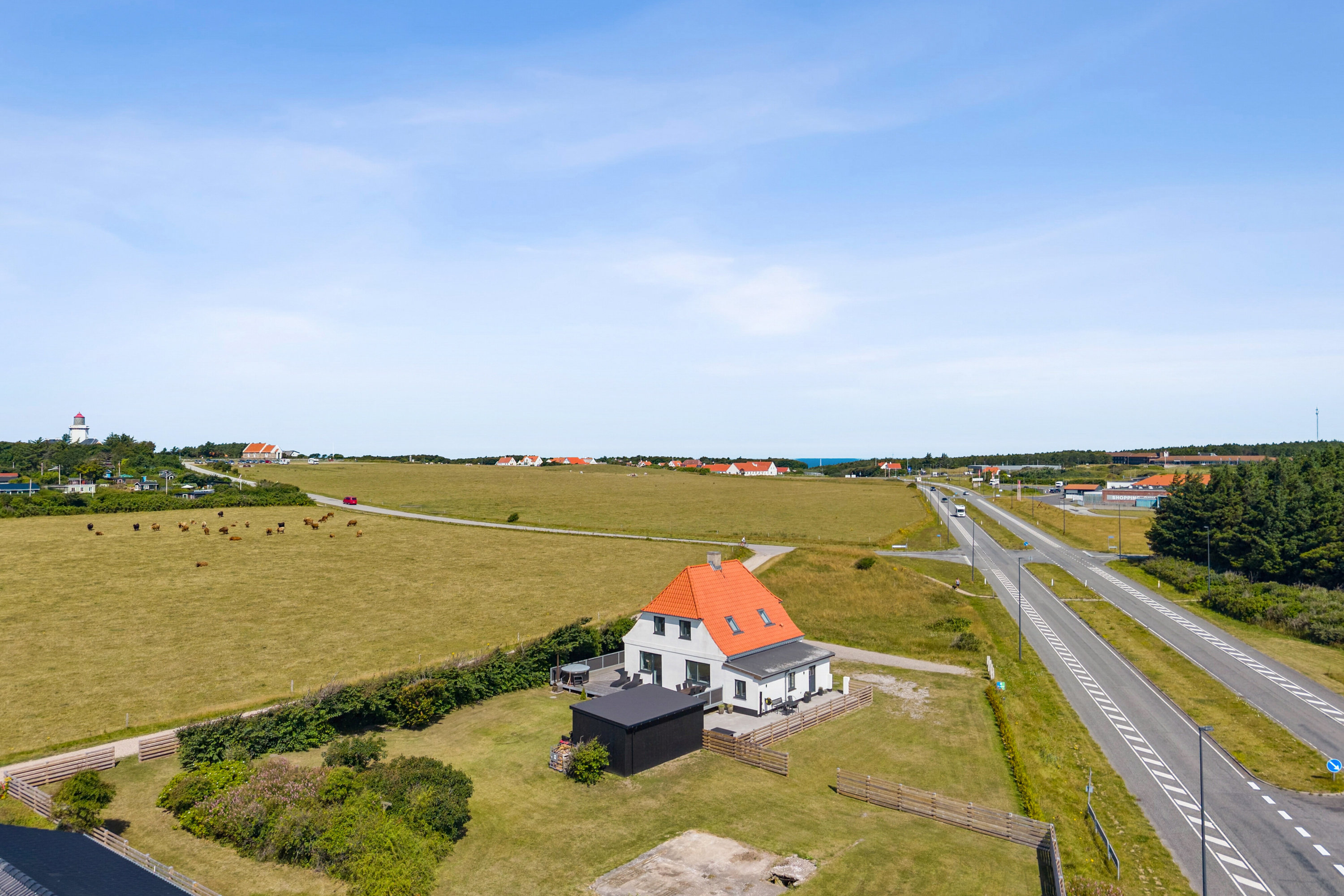 Fremhævet luftfoto billede i fuldskærmstilstand. Billede af Tårnvej 1, 7730 Hanstholm