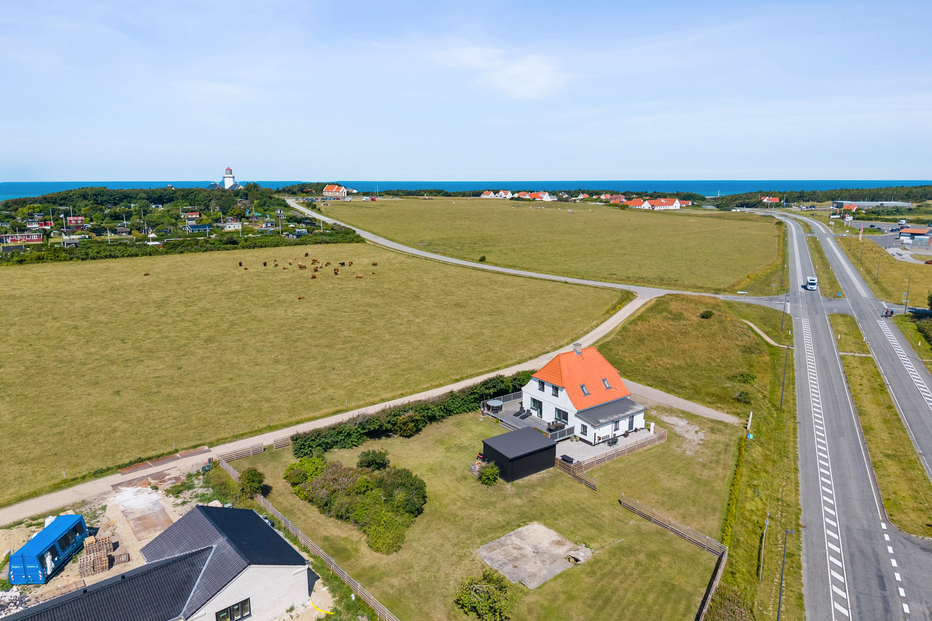 Fremhævet luftfoto billede i fuldskærmstilstand. Billede af Tårnvej 1, 7730 Hanstholm