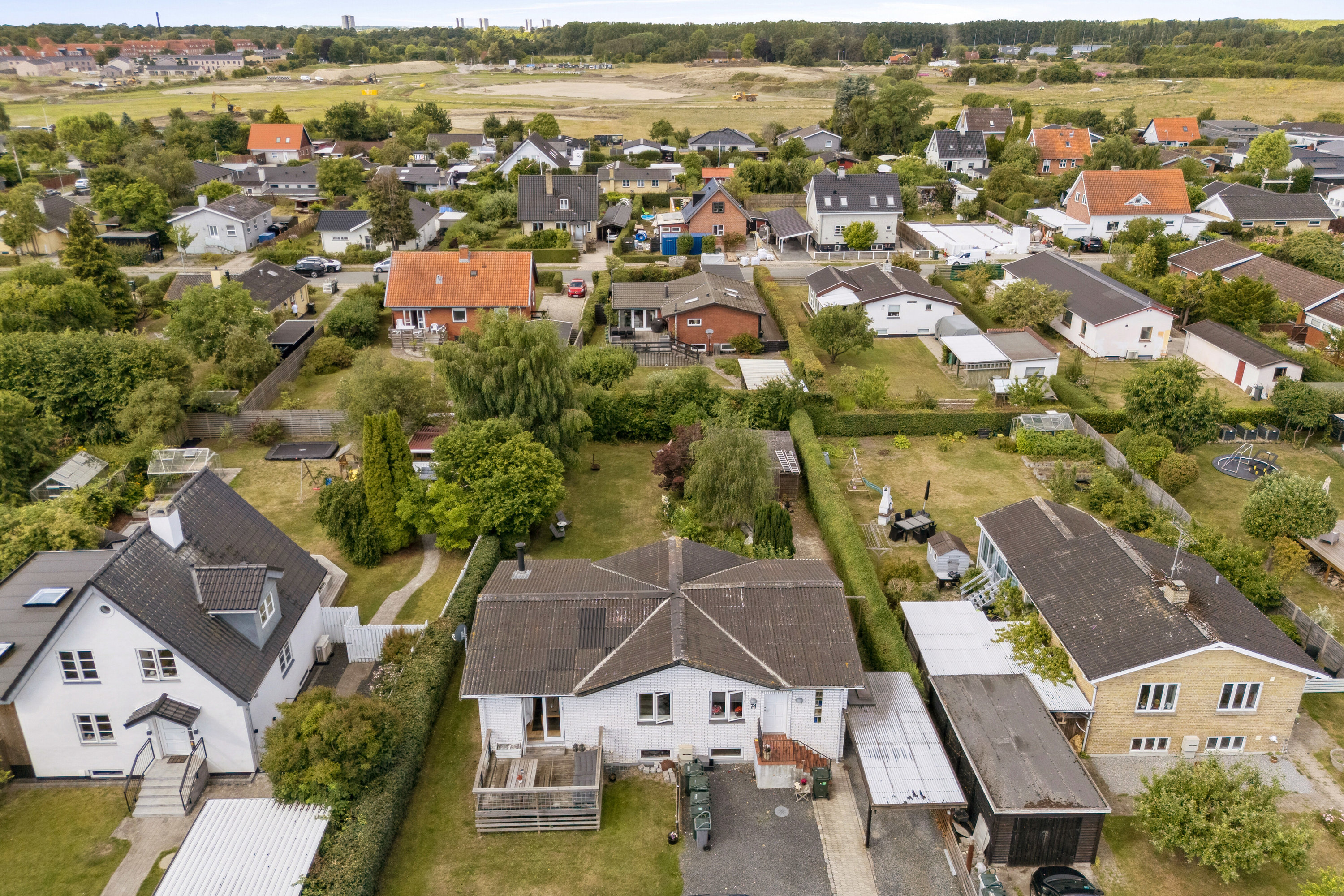 Fremhævet luftfoto billede i fuldskærmstilstand. Billede af Nordlundsvej 74, 2650 Hvidovre