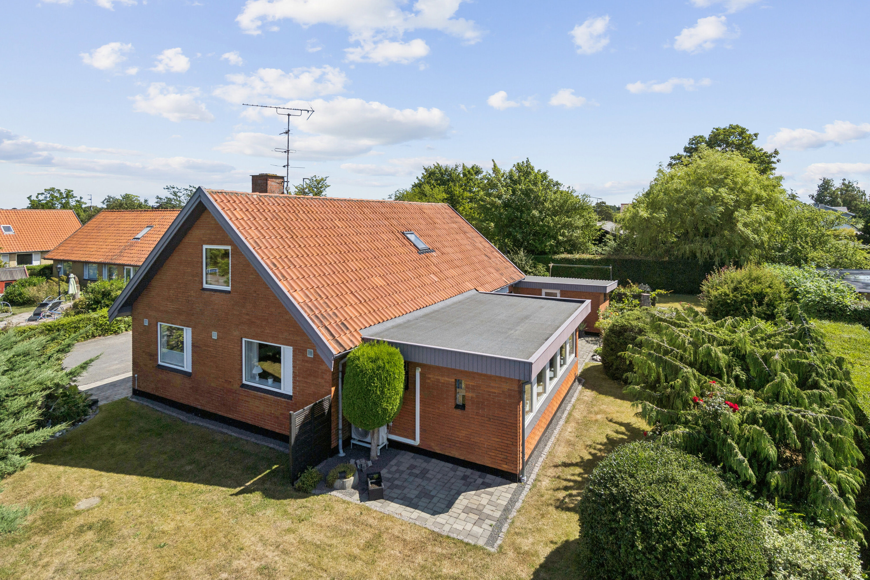 Fremhævet set fra haven billede i fuldskærmstilstand. Billede af Almene 2, Vestermarie, 3700 Rønne
