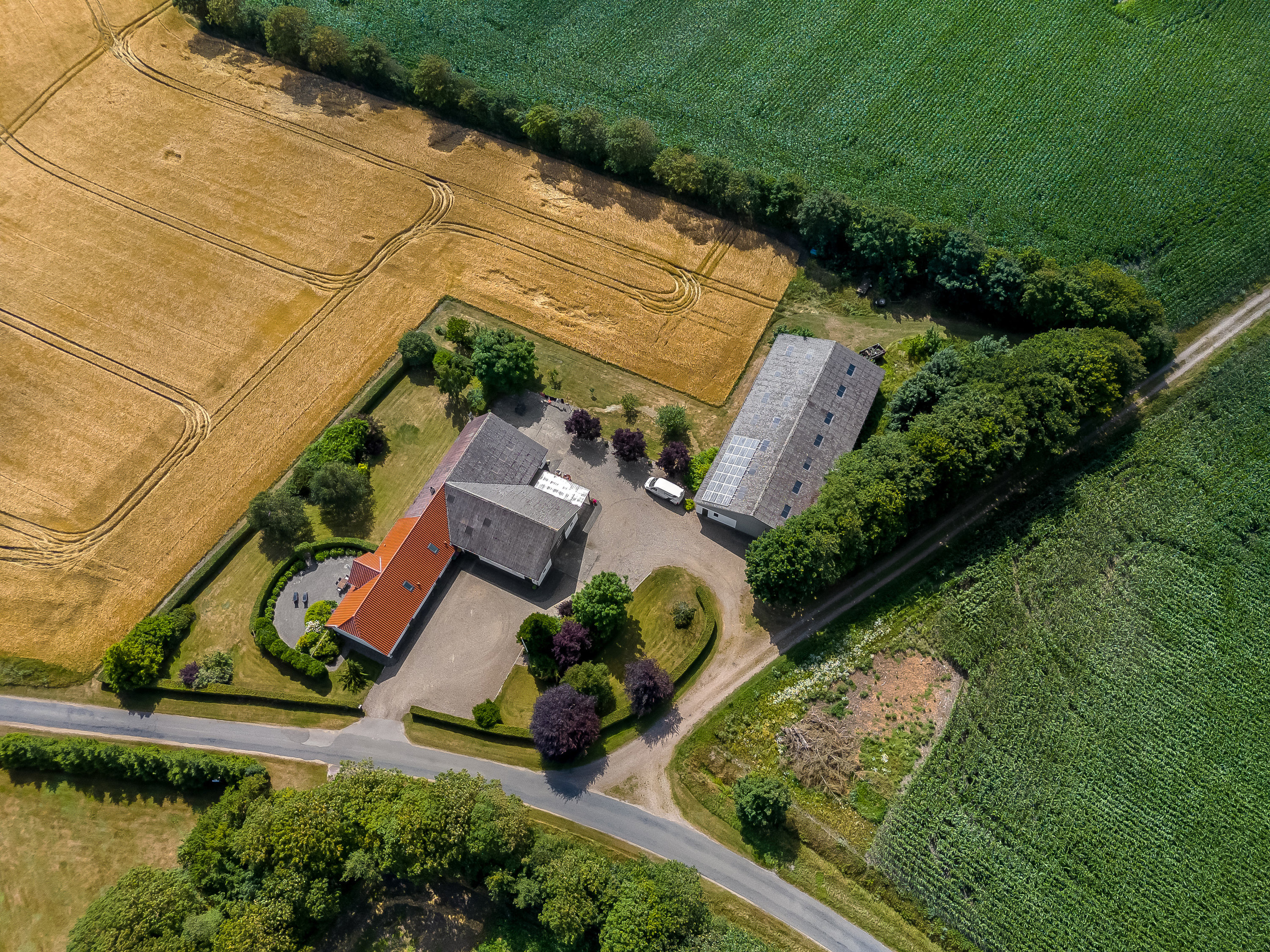 Fremhævet luftfoto billede i fuldskærmstilstand. Billede af Kilen 4, Ellum, 6240 Løgumkloster