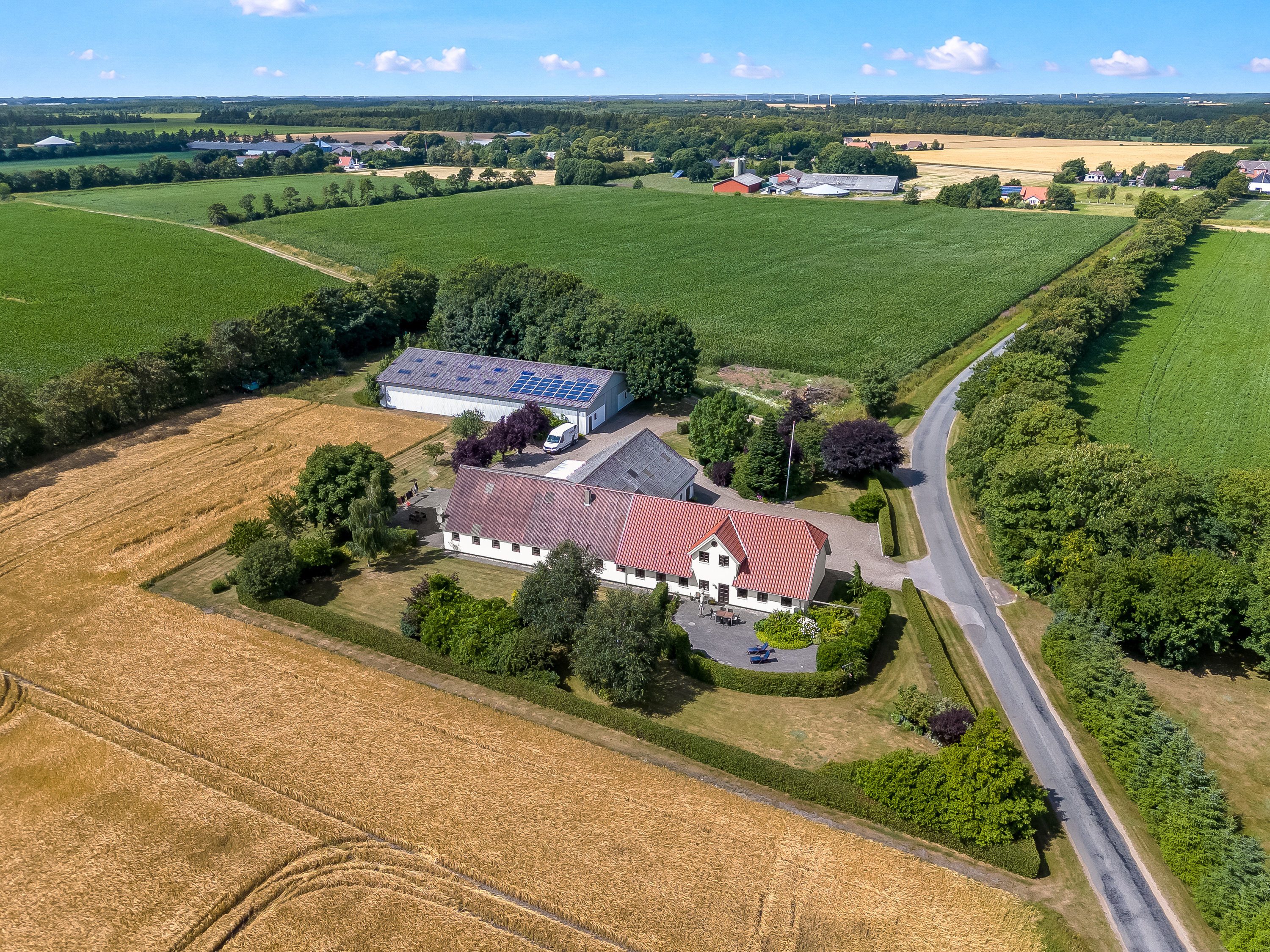 Fremhævet luftfoto billede i fuldskærmstilstand. Billede af Kilen 4, Ellum, 6240 Løgumkloster