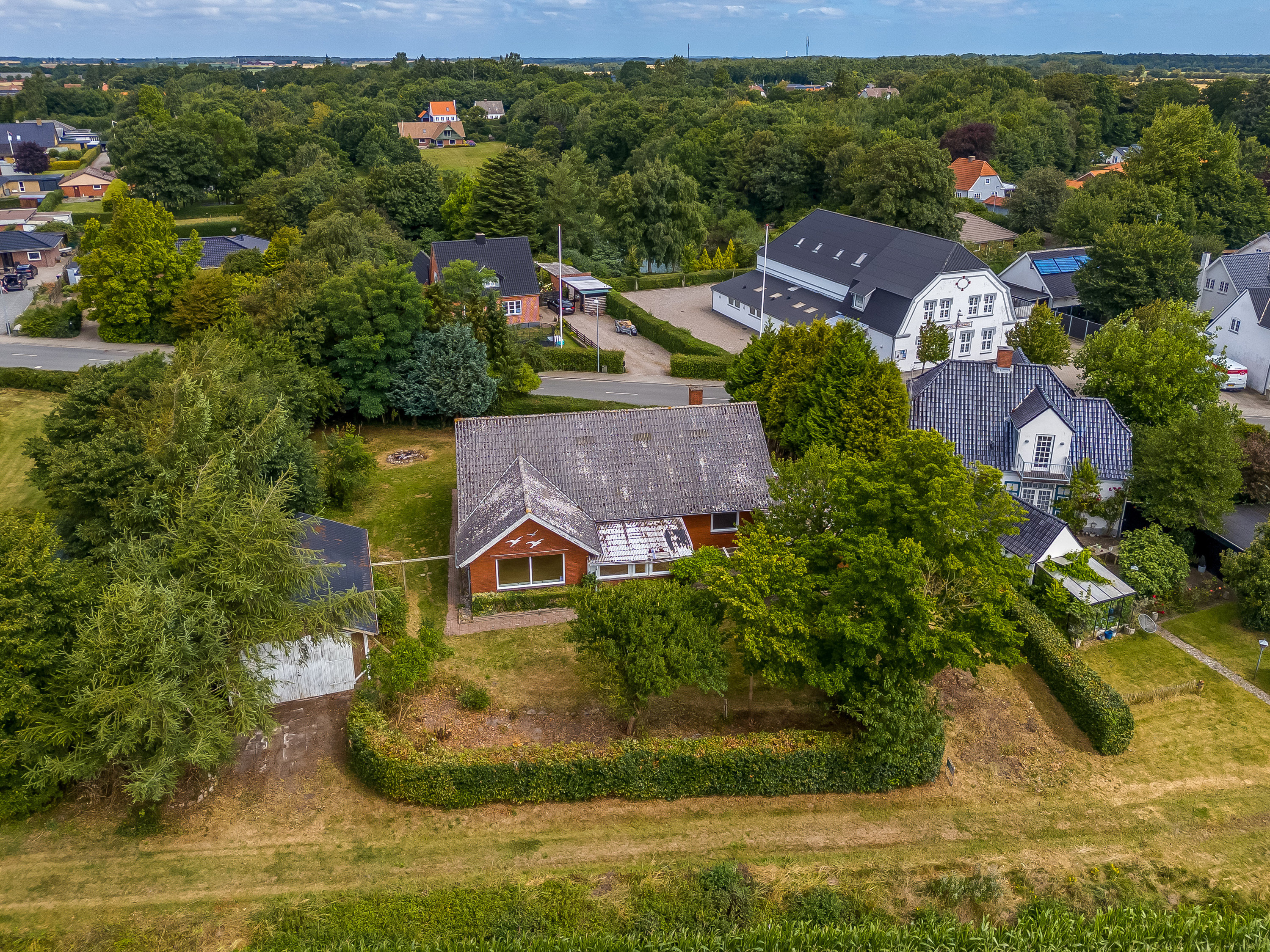 Fremhævet luftfoto billede i fuldskærmstilstand. Billede af Højervej 20, Møgeltønder, 6270 Tønder