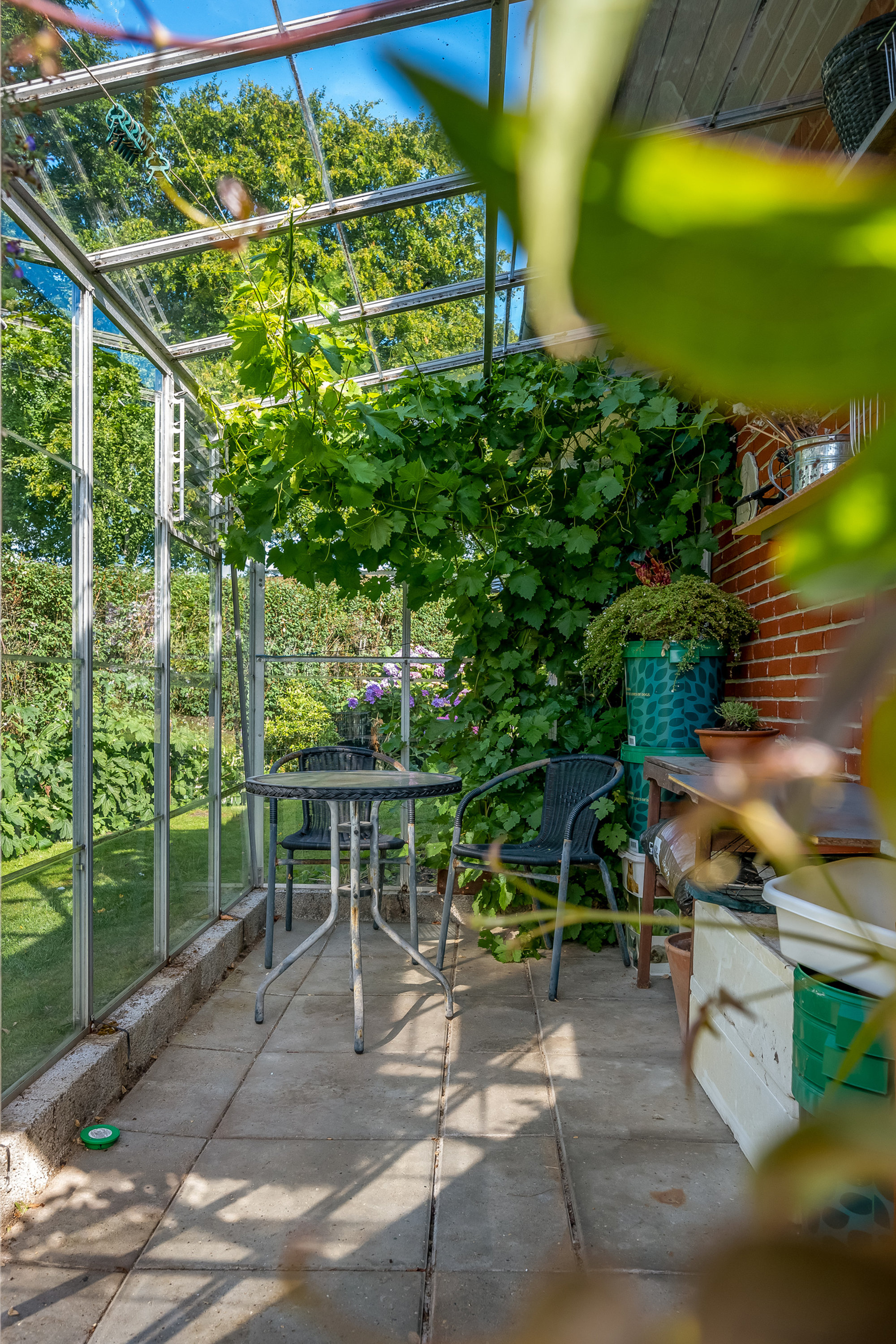 Fremhævet overdækket terrasse billede i fuldskærmstilstand. Billede af Grønningen 29, 6870 Ølgod