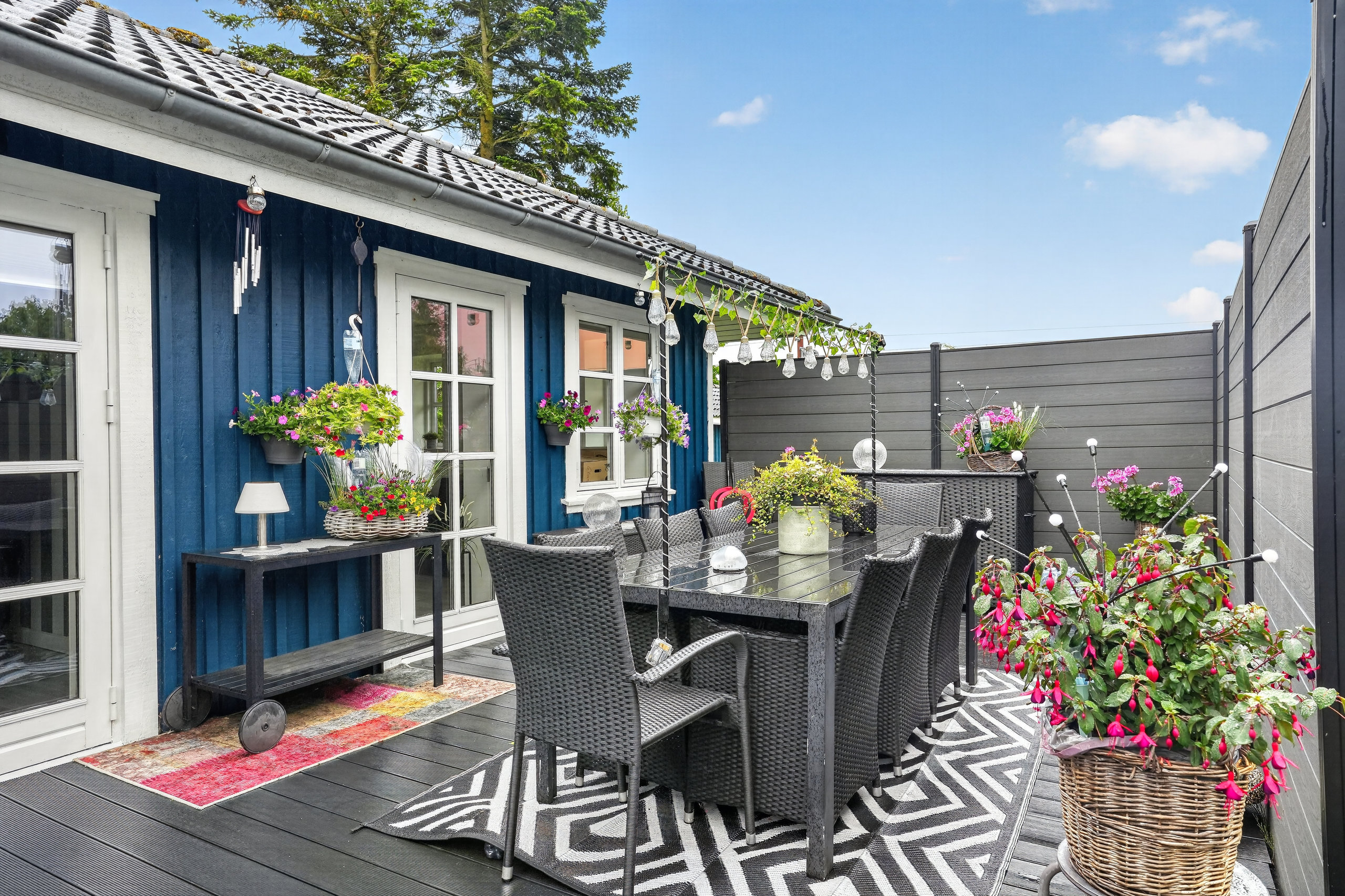 Fremhævet terrasse billede i fuldskærmstilstand. Billede af Dalstrøget 21, Kvarmløse, 4340 Tølløse