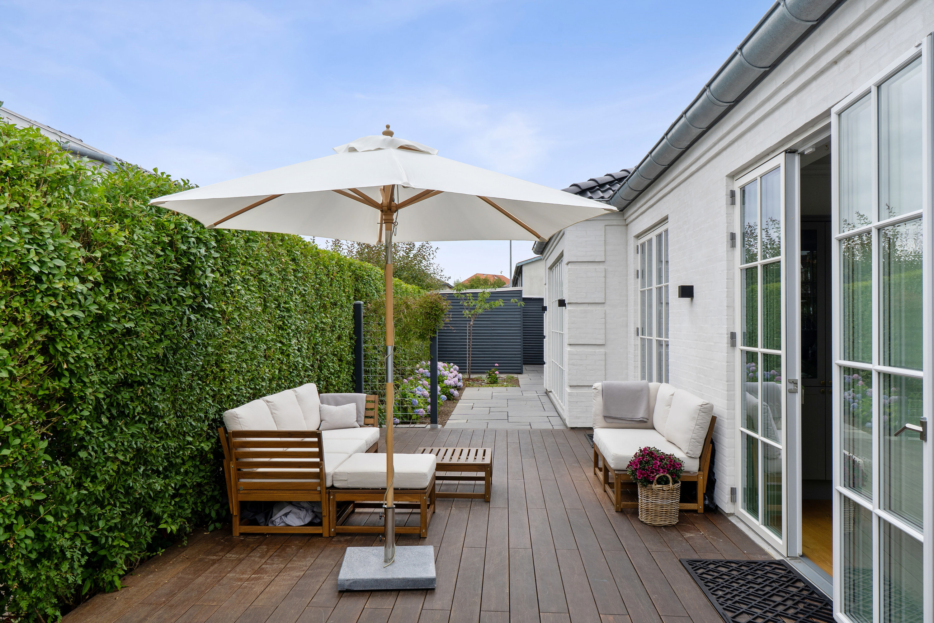 Fremhævet terrasse billede i fuldskærmstilstand. Billede af Tavlekærsvej 59, 2650 Hvidovre