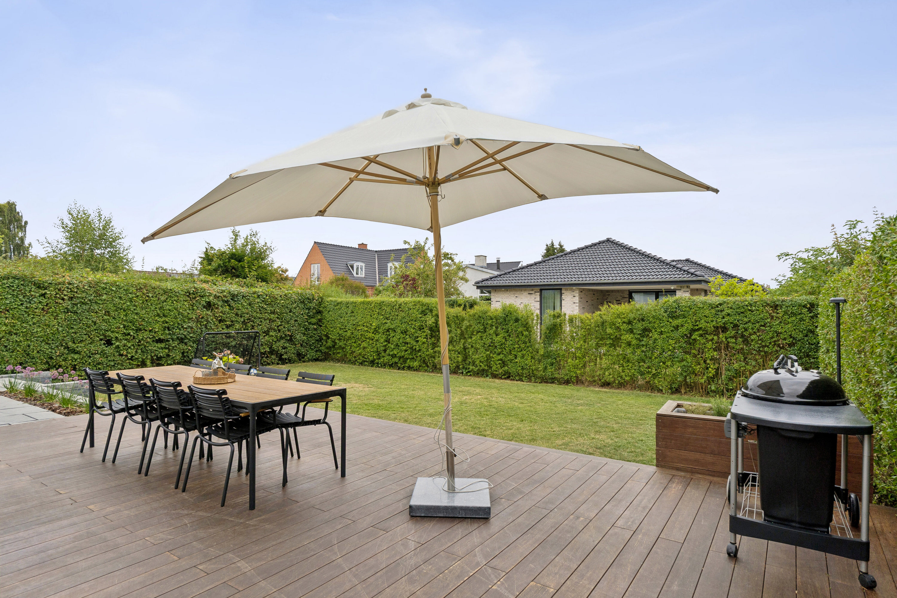 Fremhævet terrasse billede i fuldskærmstilstand. Billede af Tavlekærsvej 59, 2650 Hvidovre