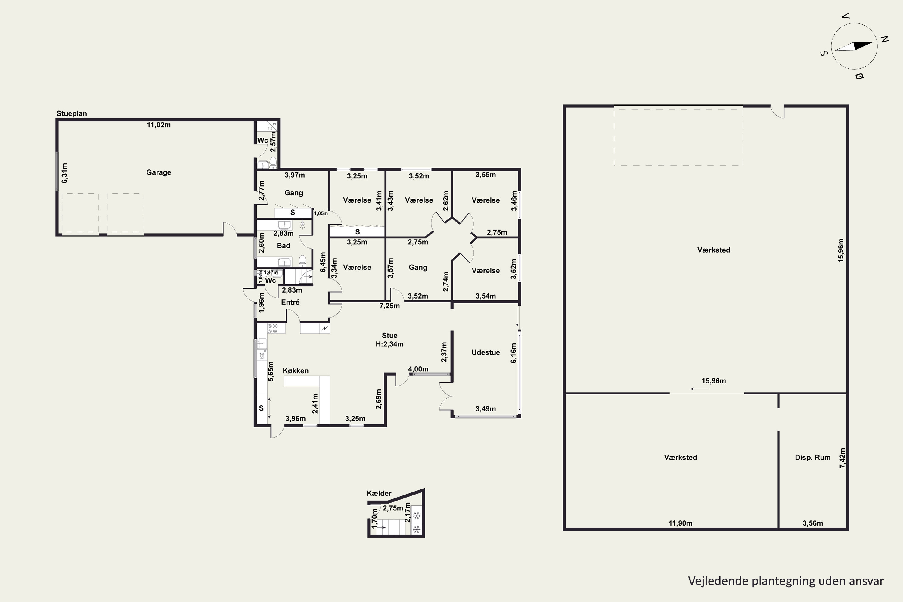 Plantegninger billede af Kridtvej 25, Vejerslev, 7980 Vils