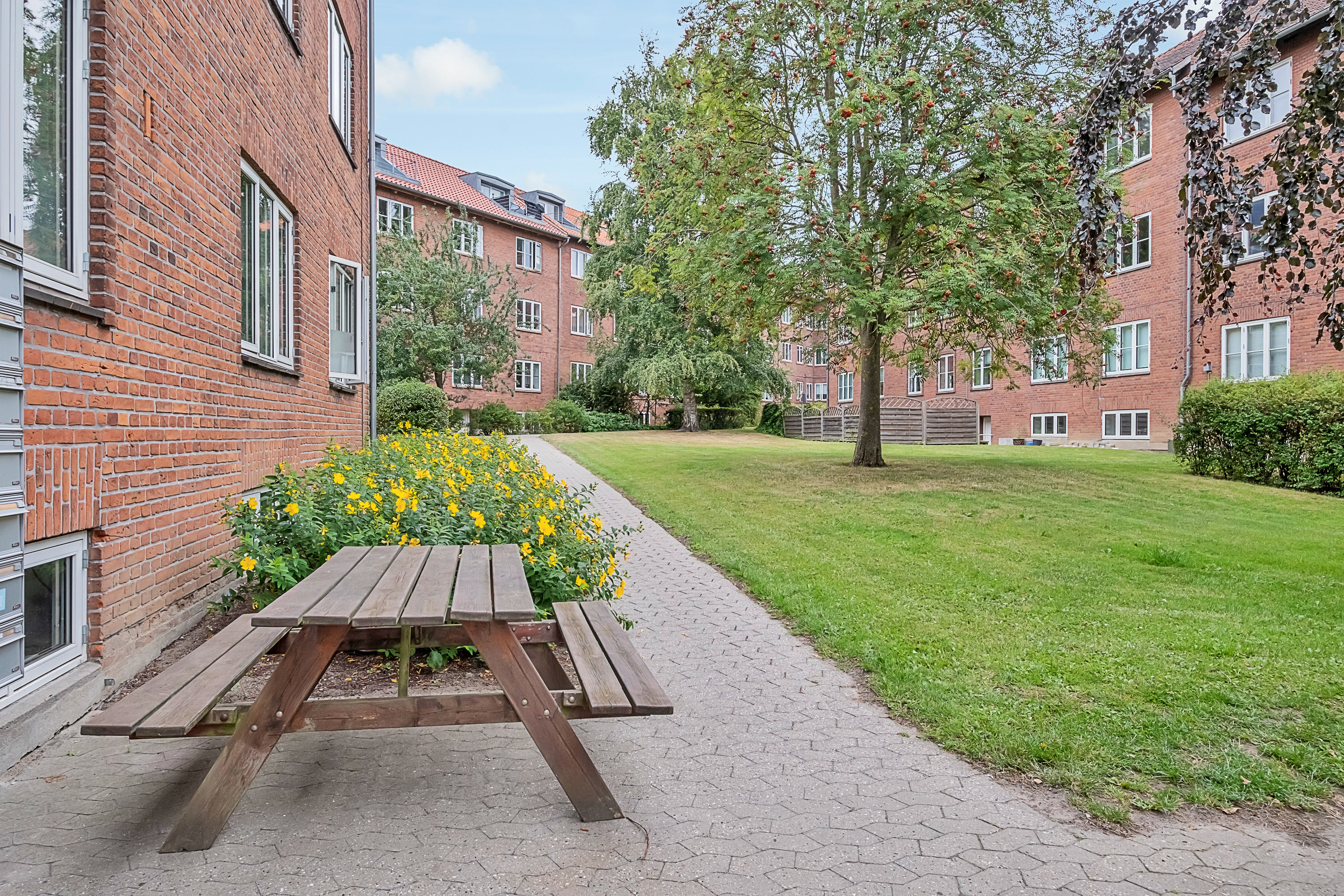 Fremhævet gårdmiljø billede i fuldskærmstilstand. Billede af Skanderborgvej 94, 3. tv., 8000 Aarhus C