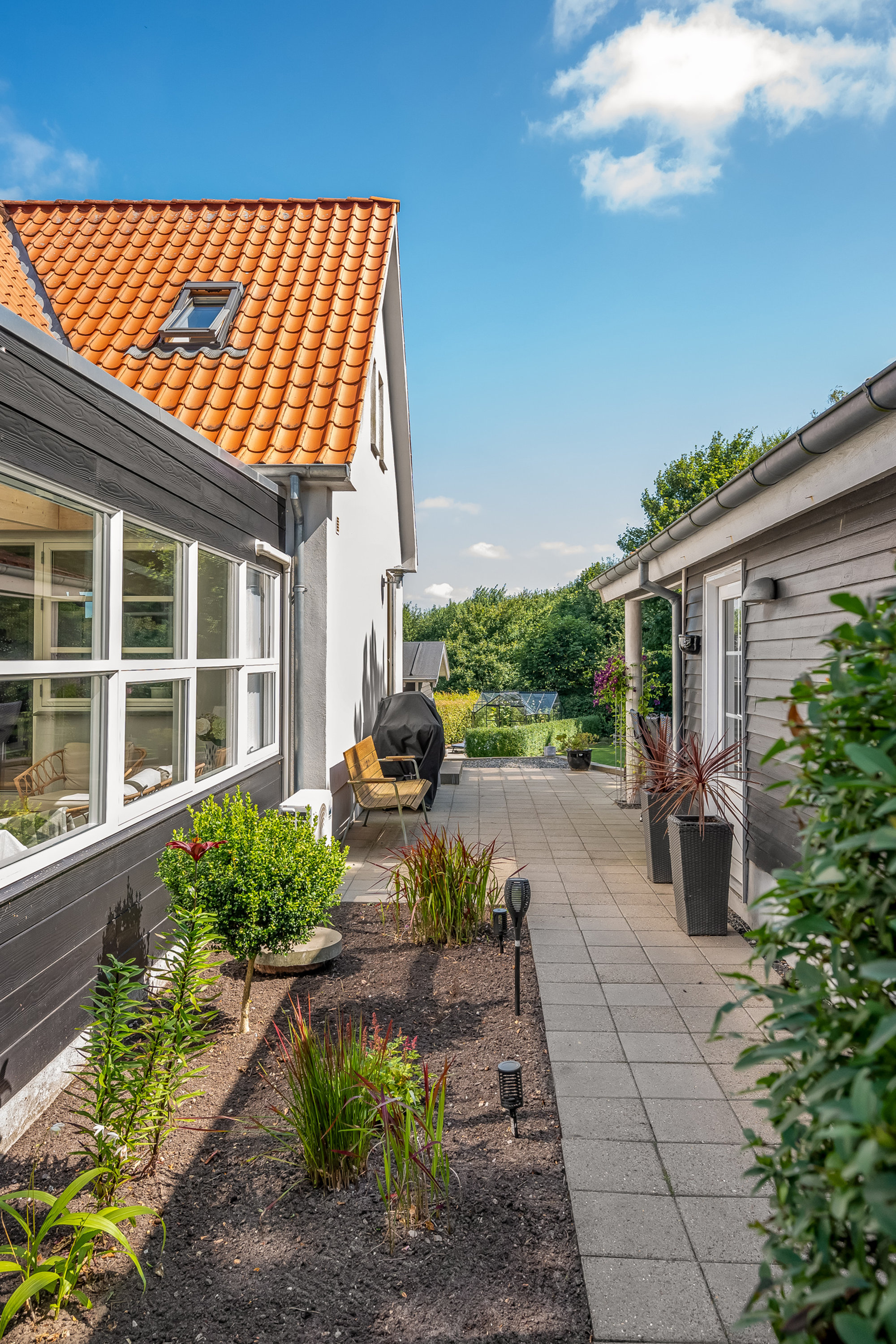 Fremhævet terrasse billede i fuldskærmstilstand. Billede af Gl Roustvej 69, 6800 Varde