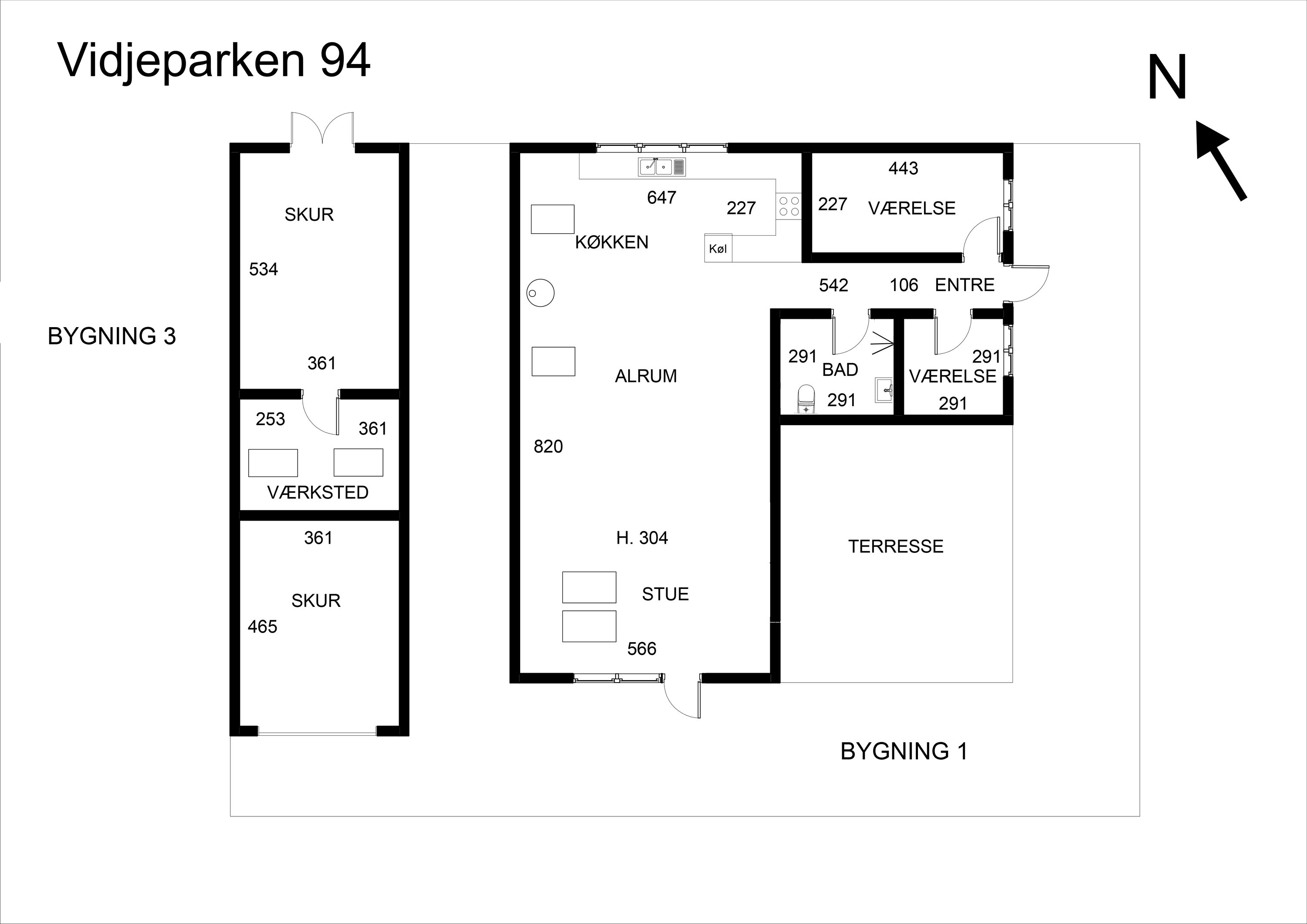 Plantegninger billede af Vidjeparken 94, Helberskov, 9560 Hadsund