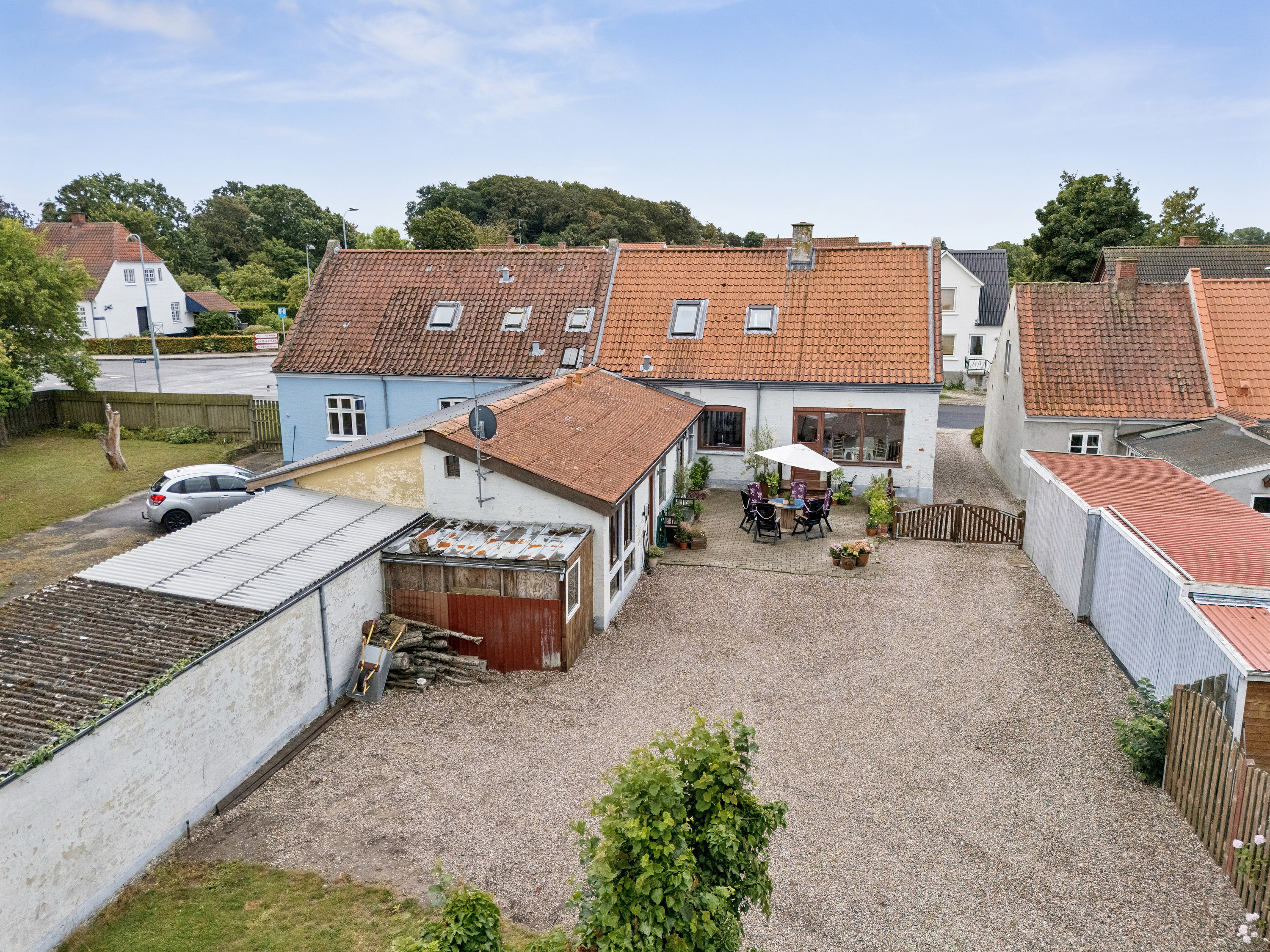 Fremhævet set fra haven billede i fuldskærmstilstand. Billede af Spodsbjergvej 39, 5900 Rudkøbing