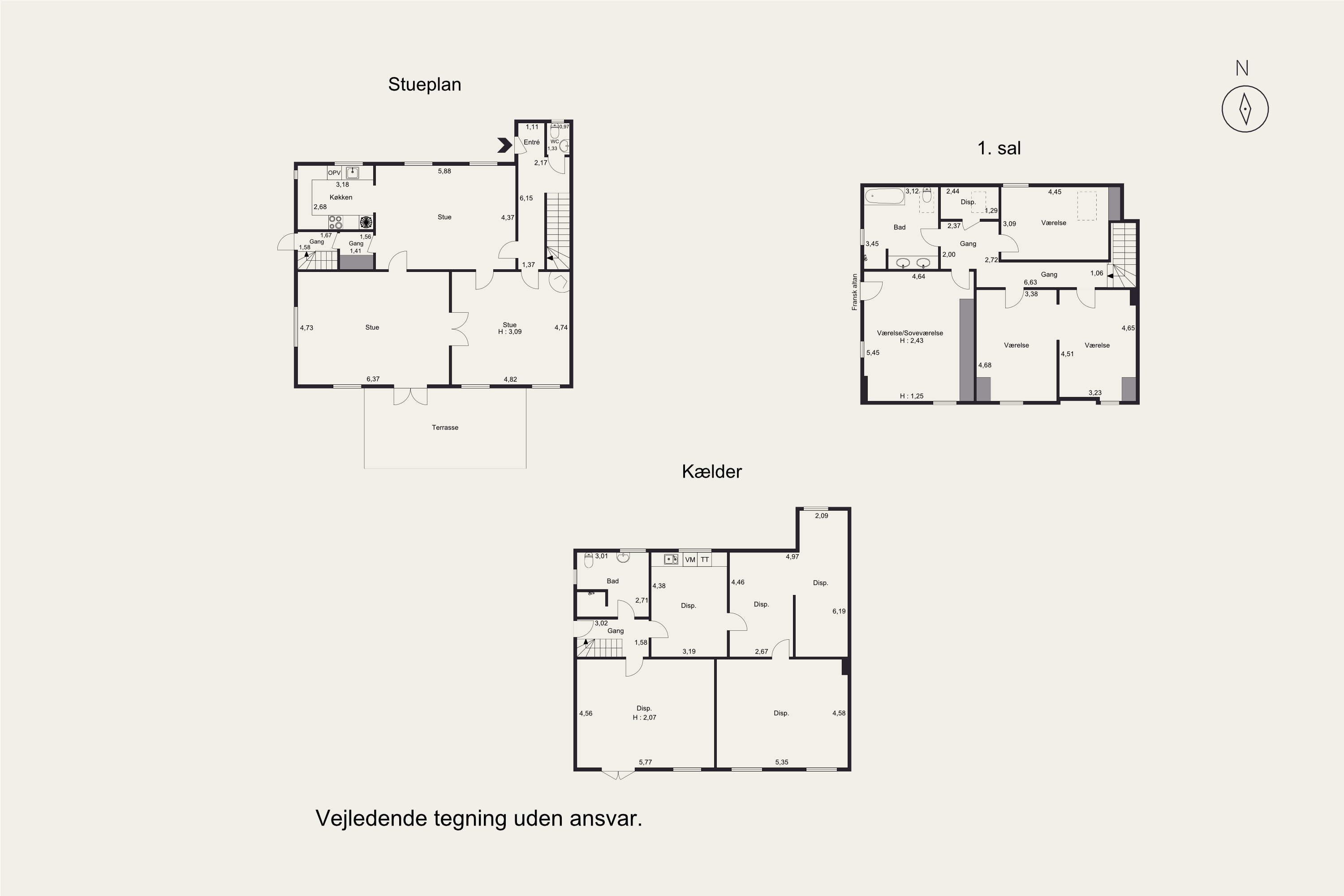 Plantegninger billede af Tranegårdsvej 21B, 2900 Hellerup